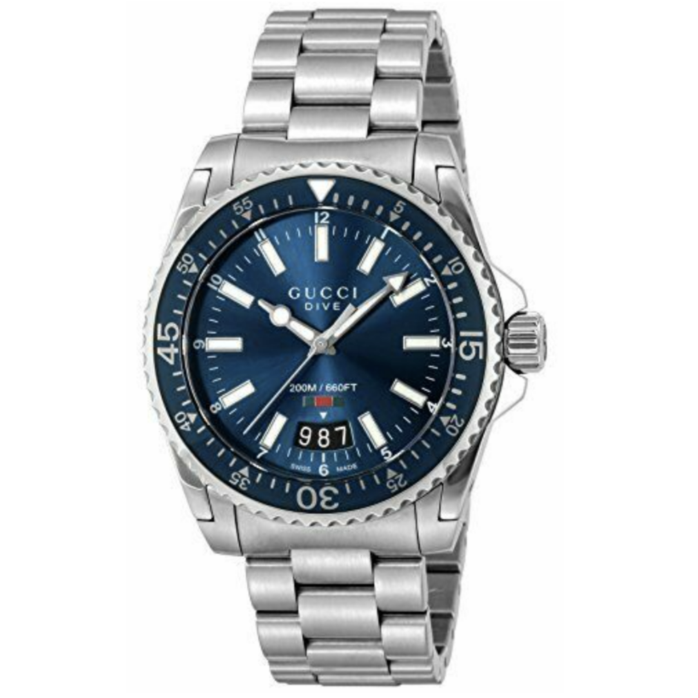 Gucci Dive Men's Blue Watch YA136311