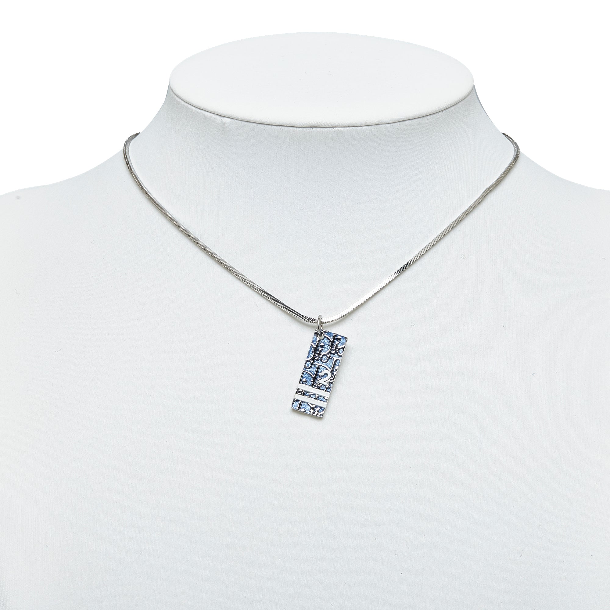 DIOR Oblique Trotter Pendant Necklace Costume Necklace