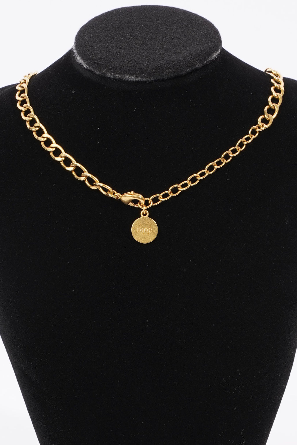 Christian Dior Petit CD Choker Gold Base Metal