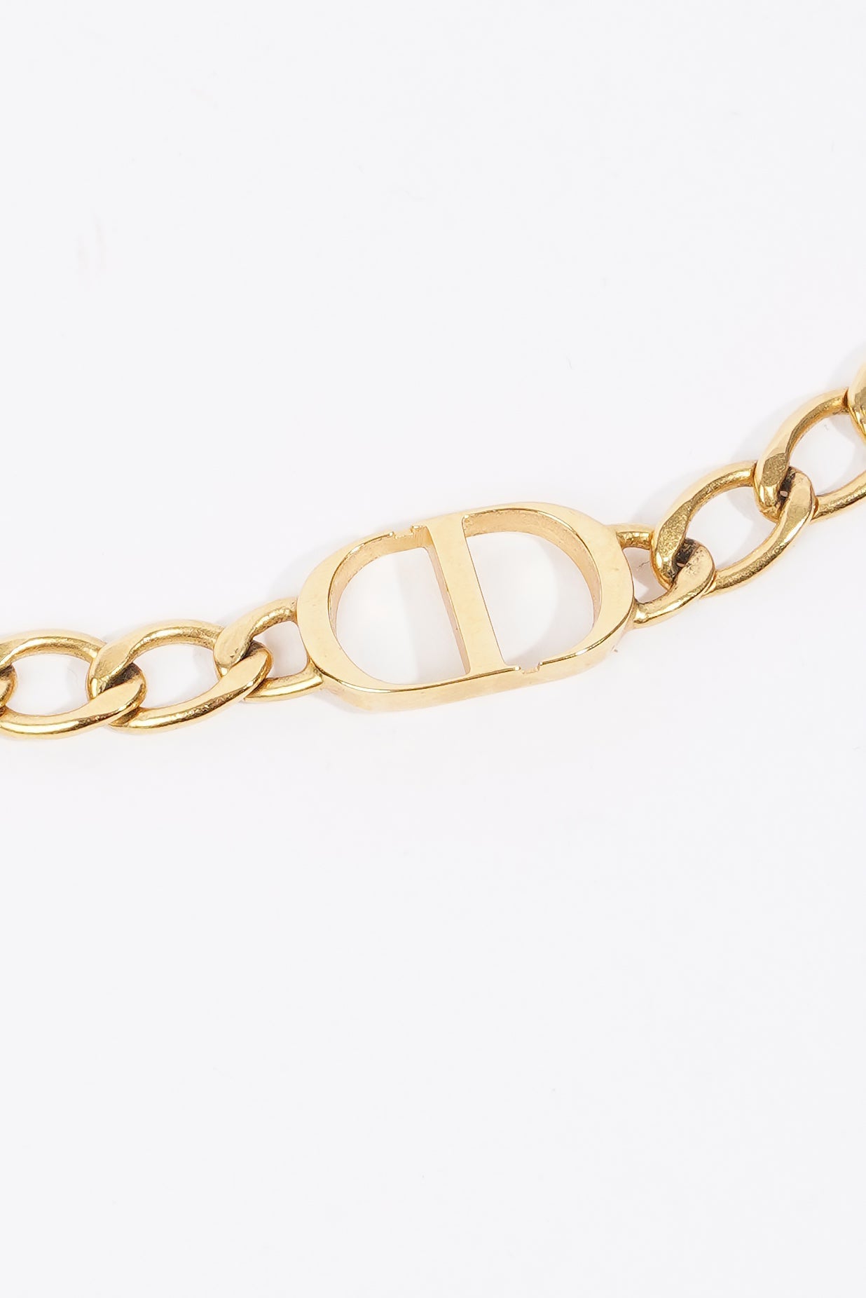Christian Dior Petit CD Choker Gold Base Metal