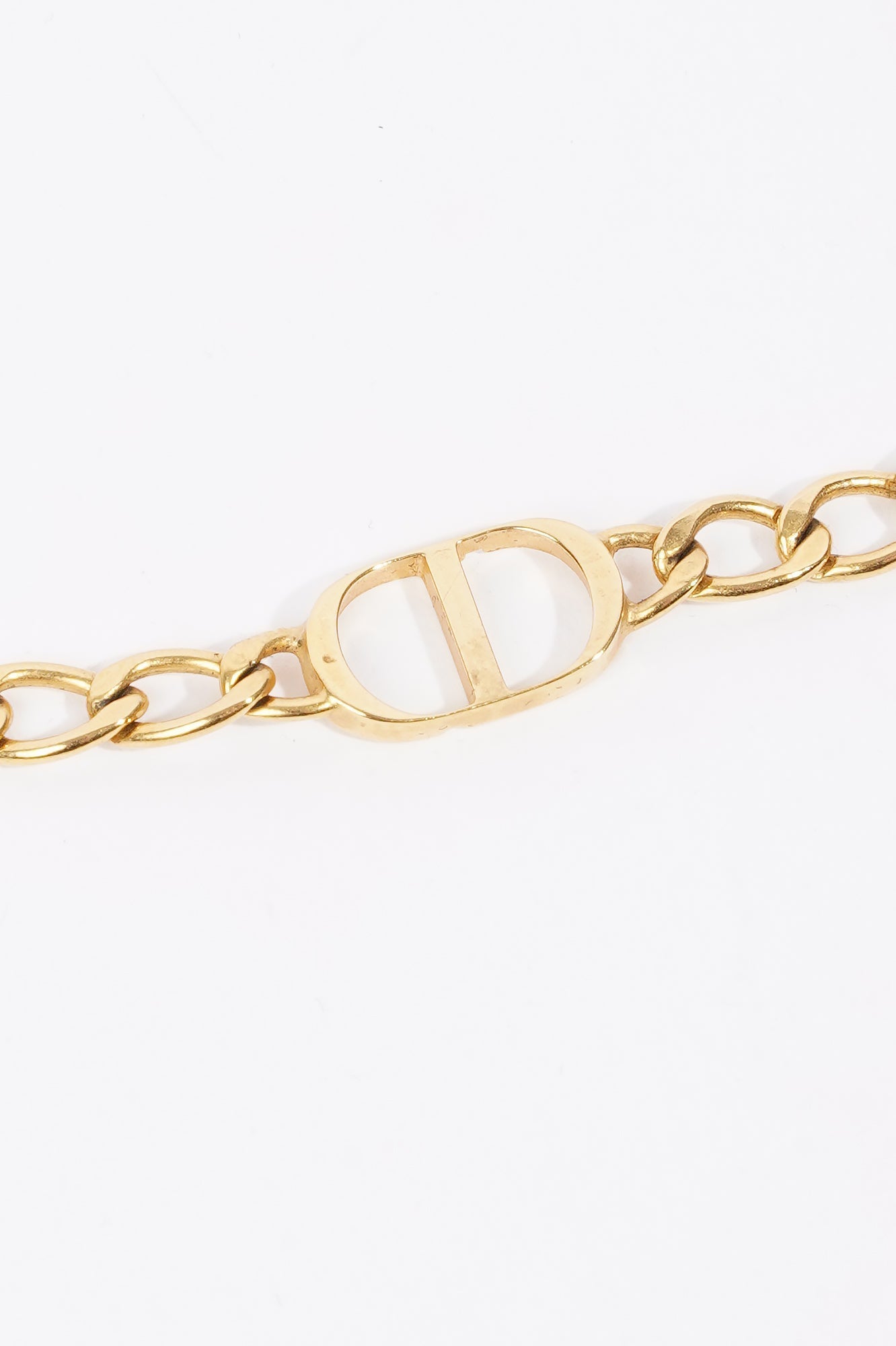 Christian Dior Petit CD Choker Gold Base Metal