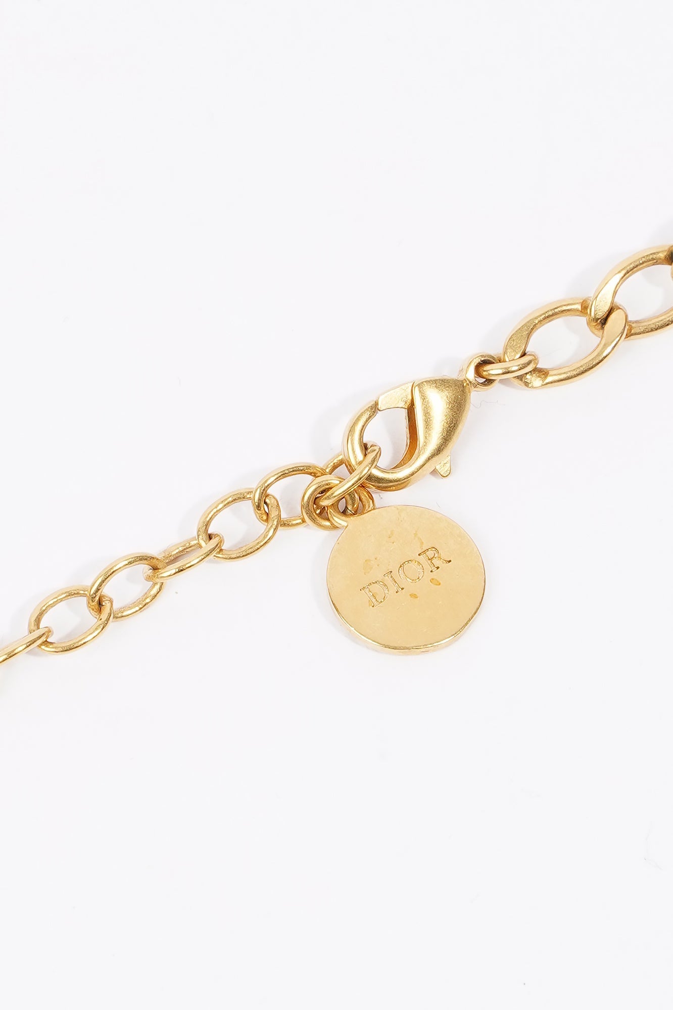 Christian Dior Petit CD Choker Gold Base Metal