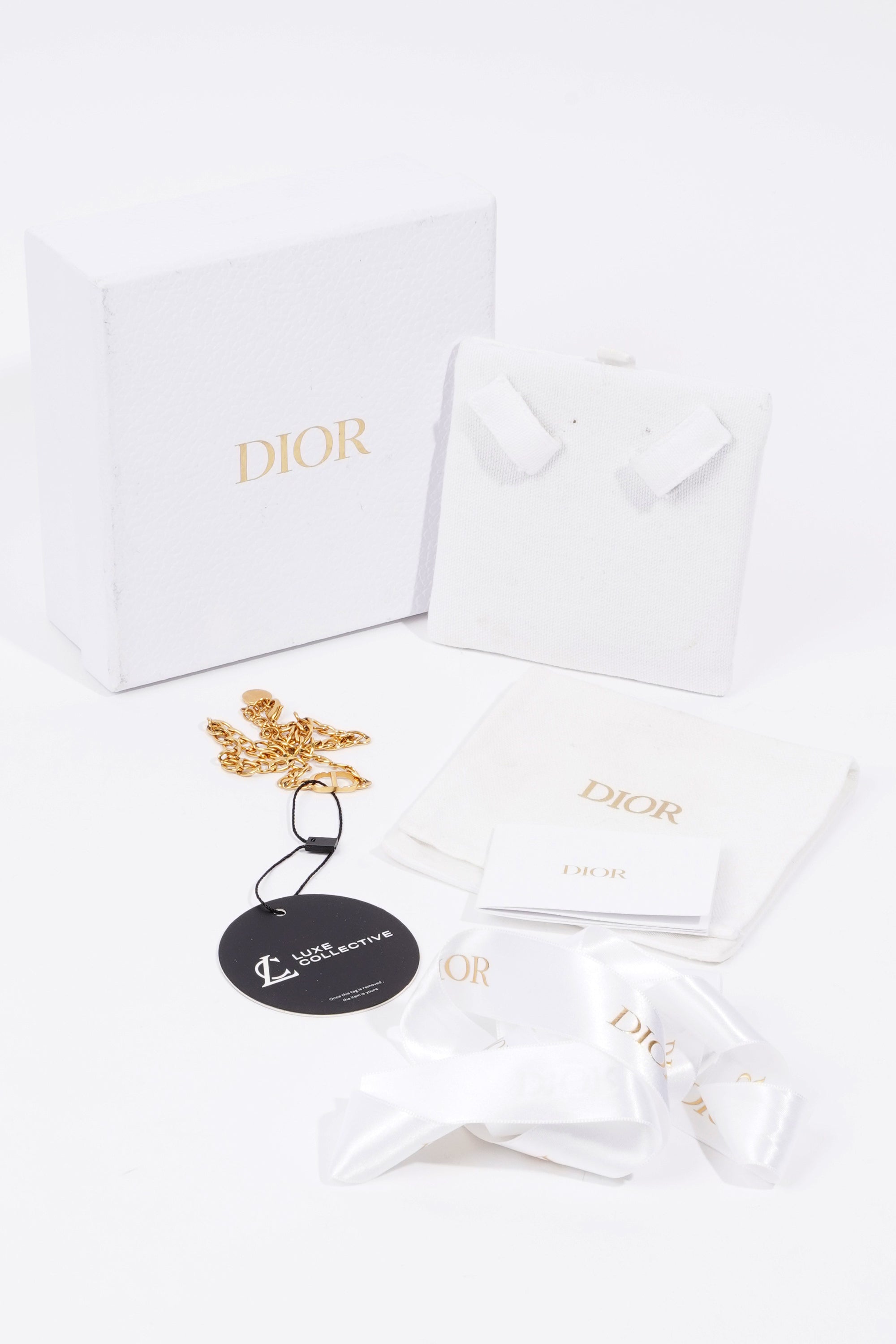 Christian Dior Petit CD Choker Gold Base Metal