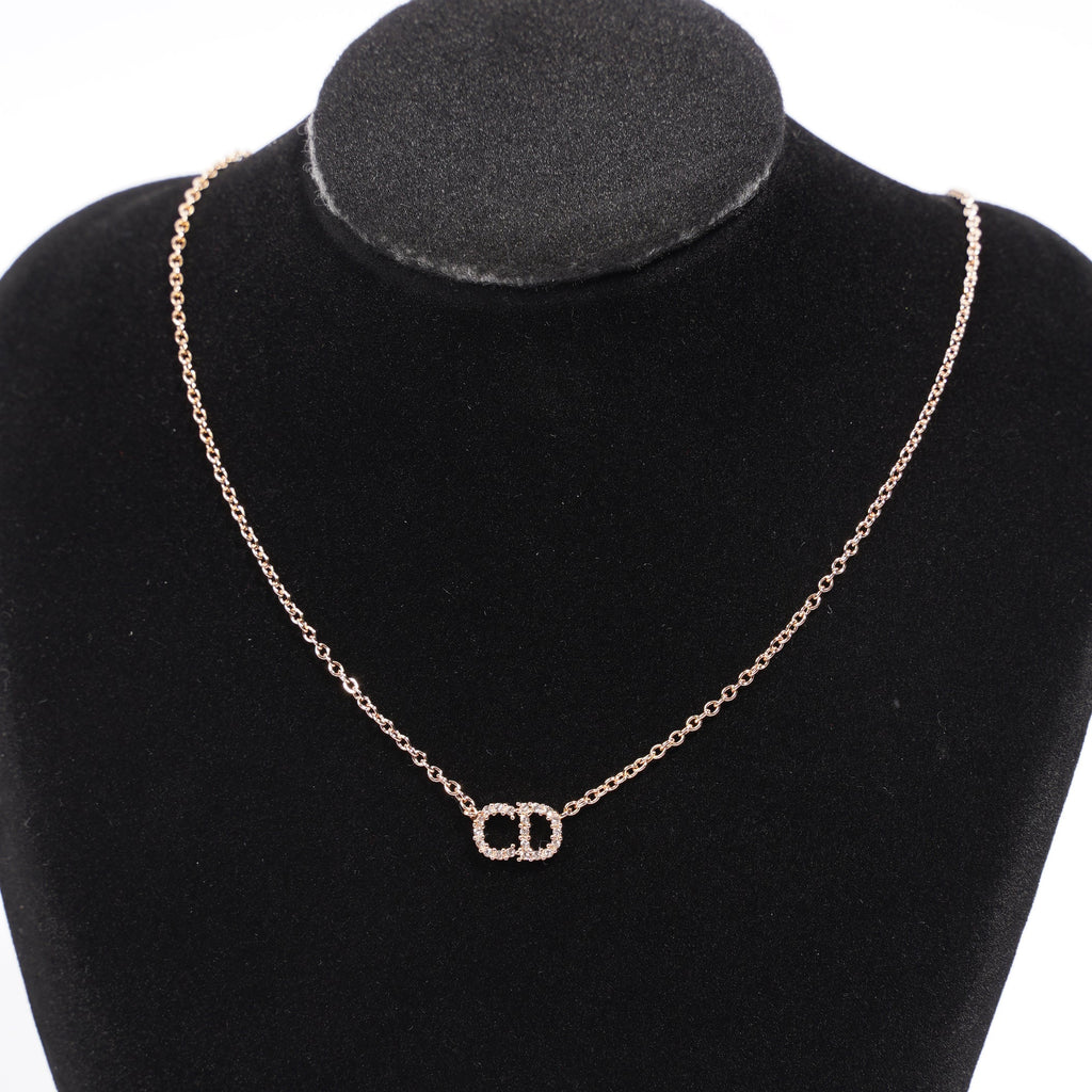 Christian Dior Clair D Lune Necklace Rose Gold Rose Gold
