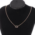 Christian Dior Clair D Lune Necklace Rose Gold Rose Gold
