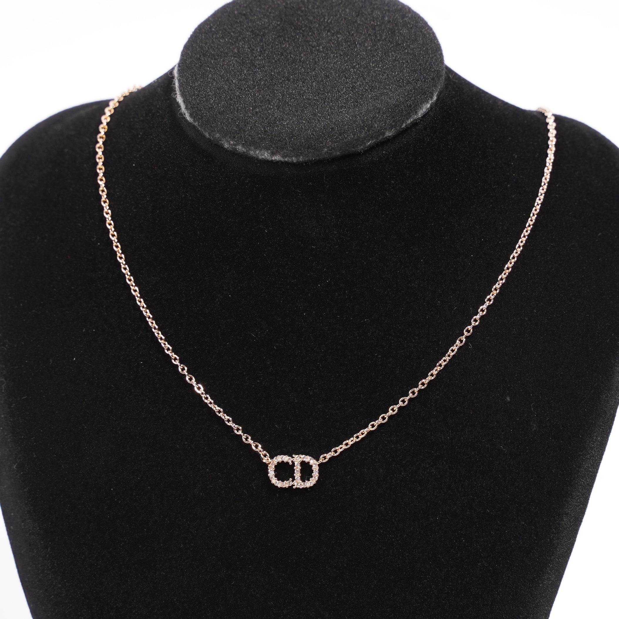 Christian Dior Clair D Lune Necklace Rose Gold Rose Gold