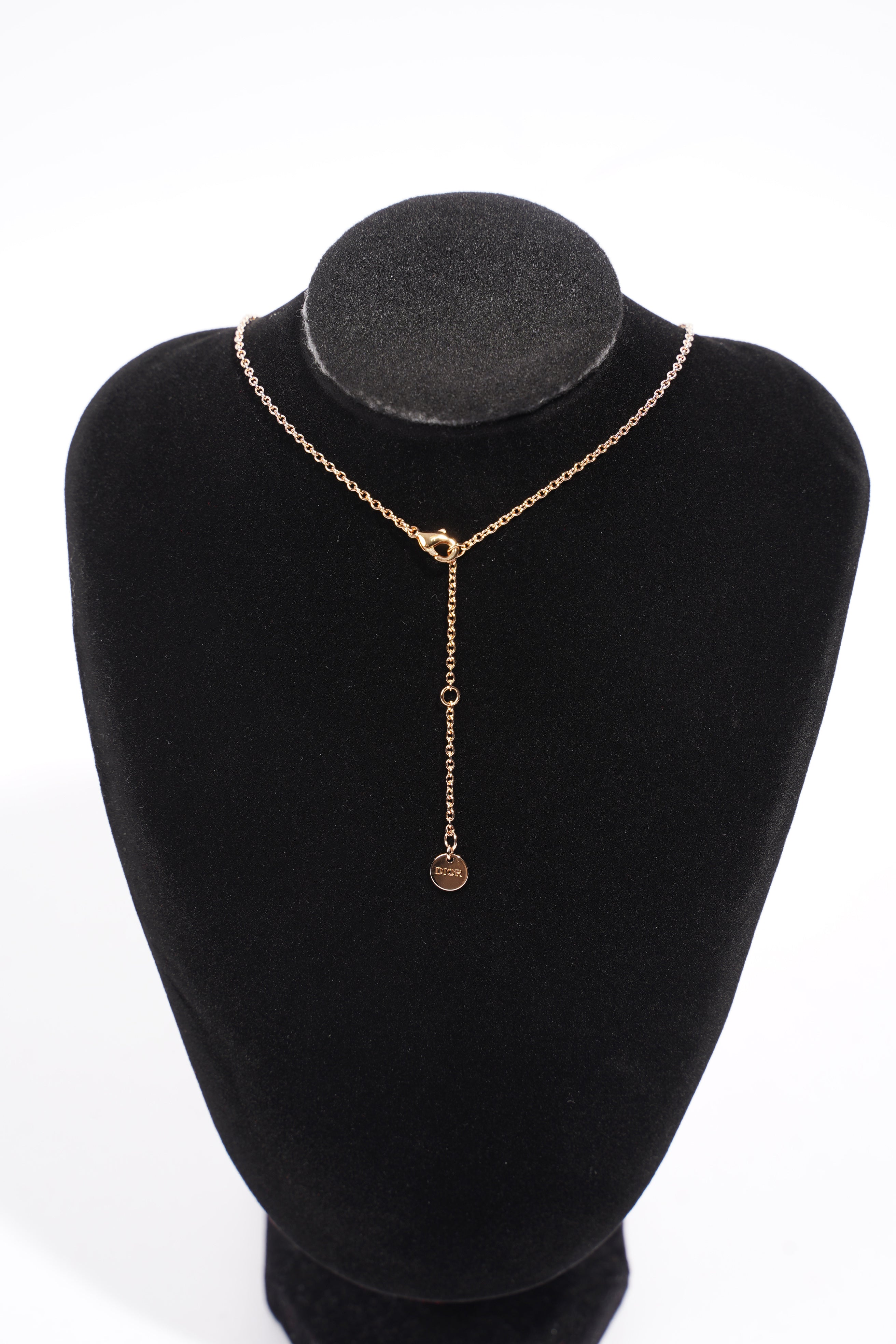 Christian Dior Clair D Lune Necklace Rose Gold Rose Gold