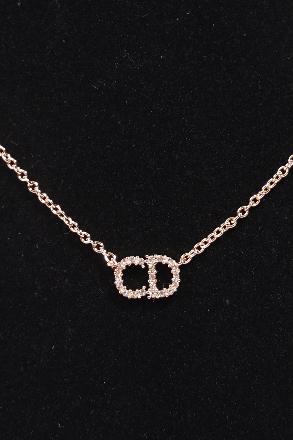 Christian Dior Clair D Lune Necklace Rose Gold Rose Gold