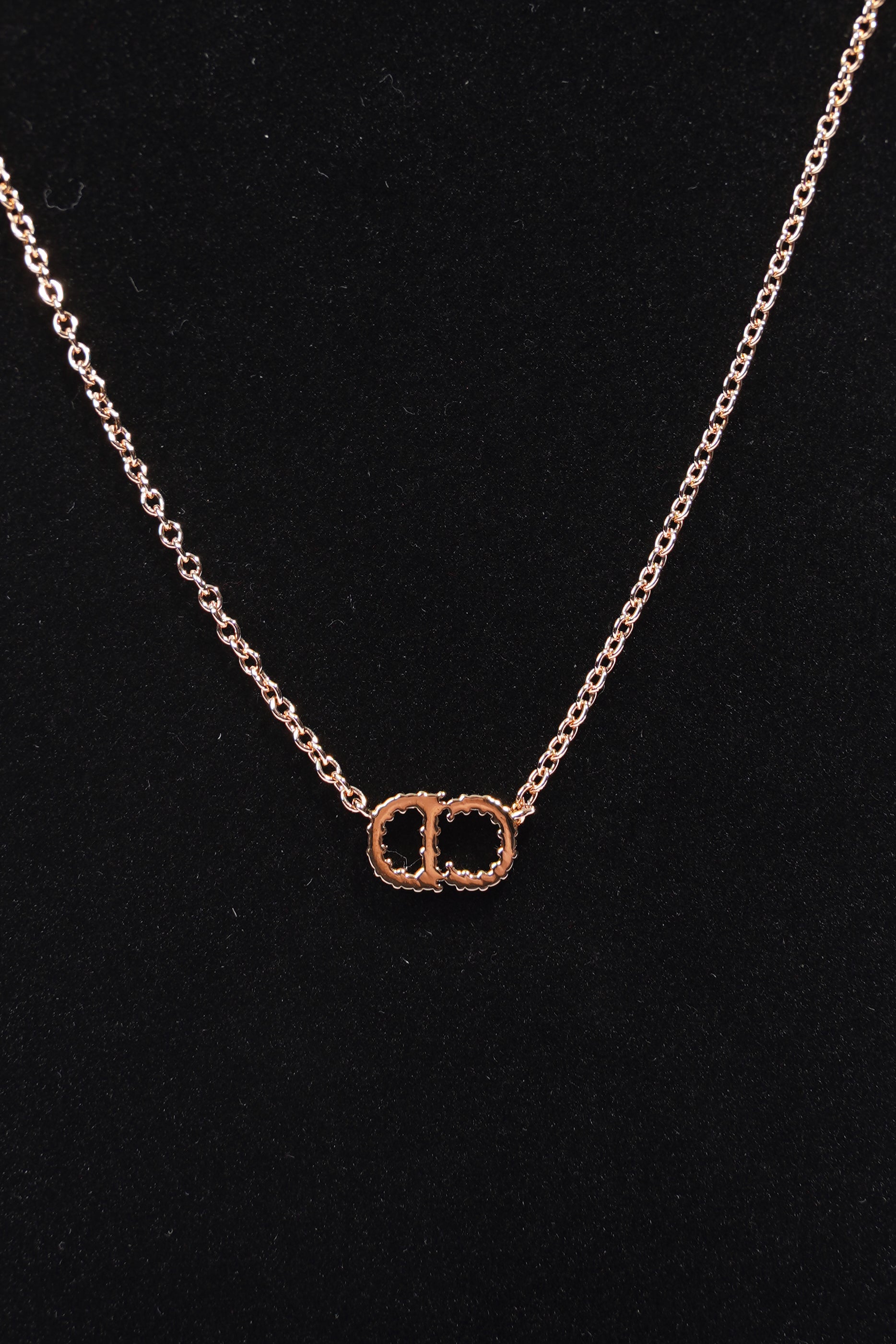 Christian Dior Clair D Lune Necklace Rose Gold Rose Gold