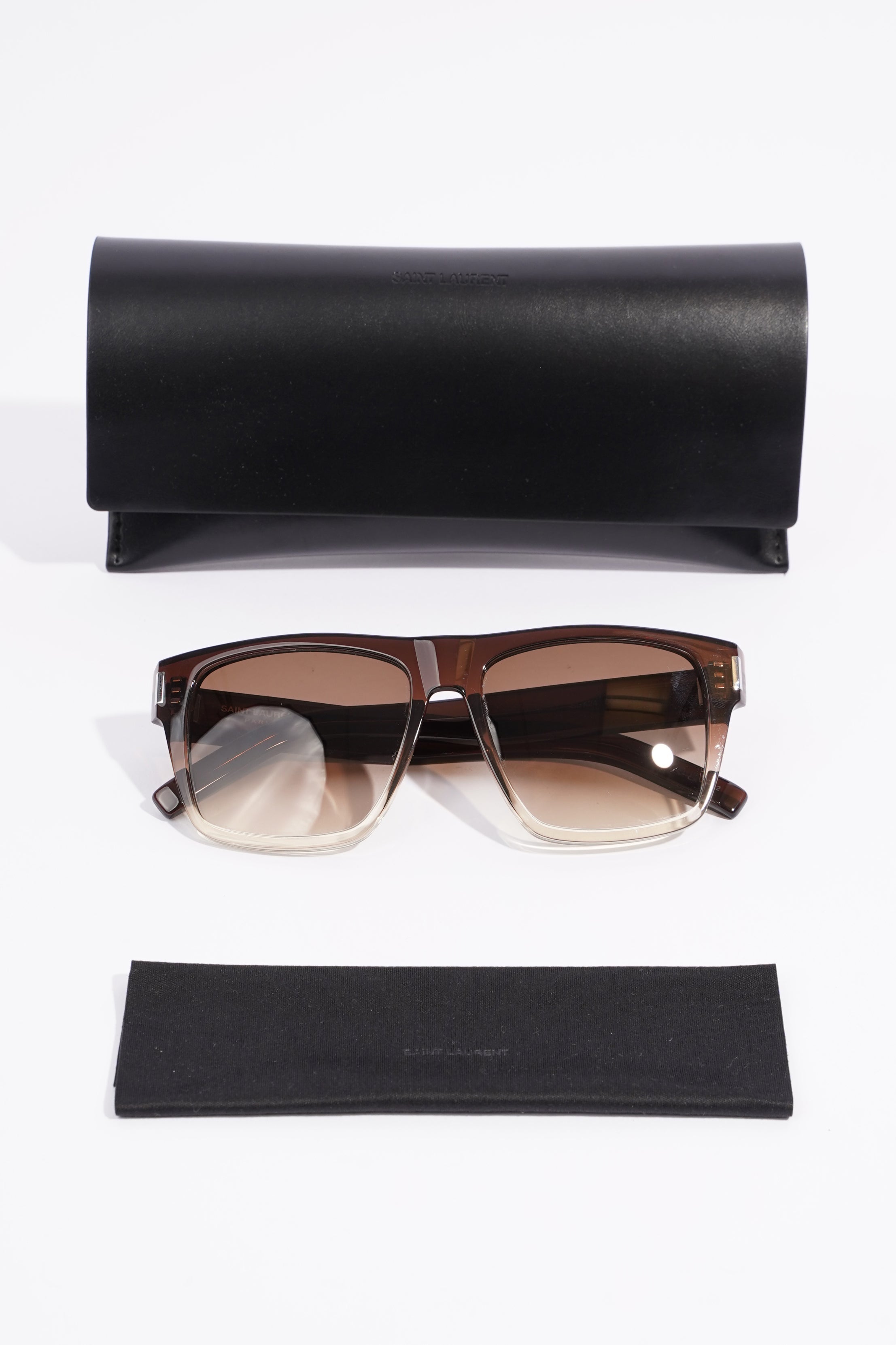 Saint Laurent SL 424 Sunglasses Havana Acetate 145mm