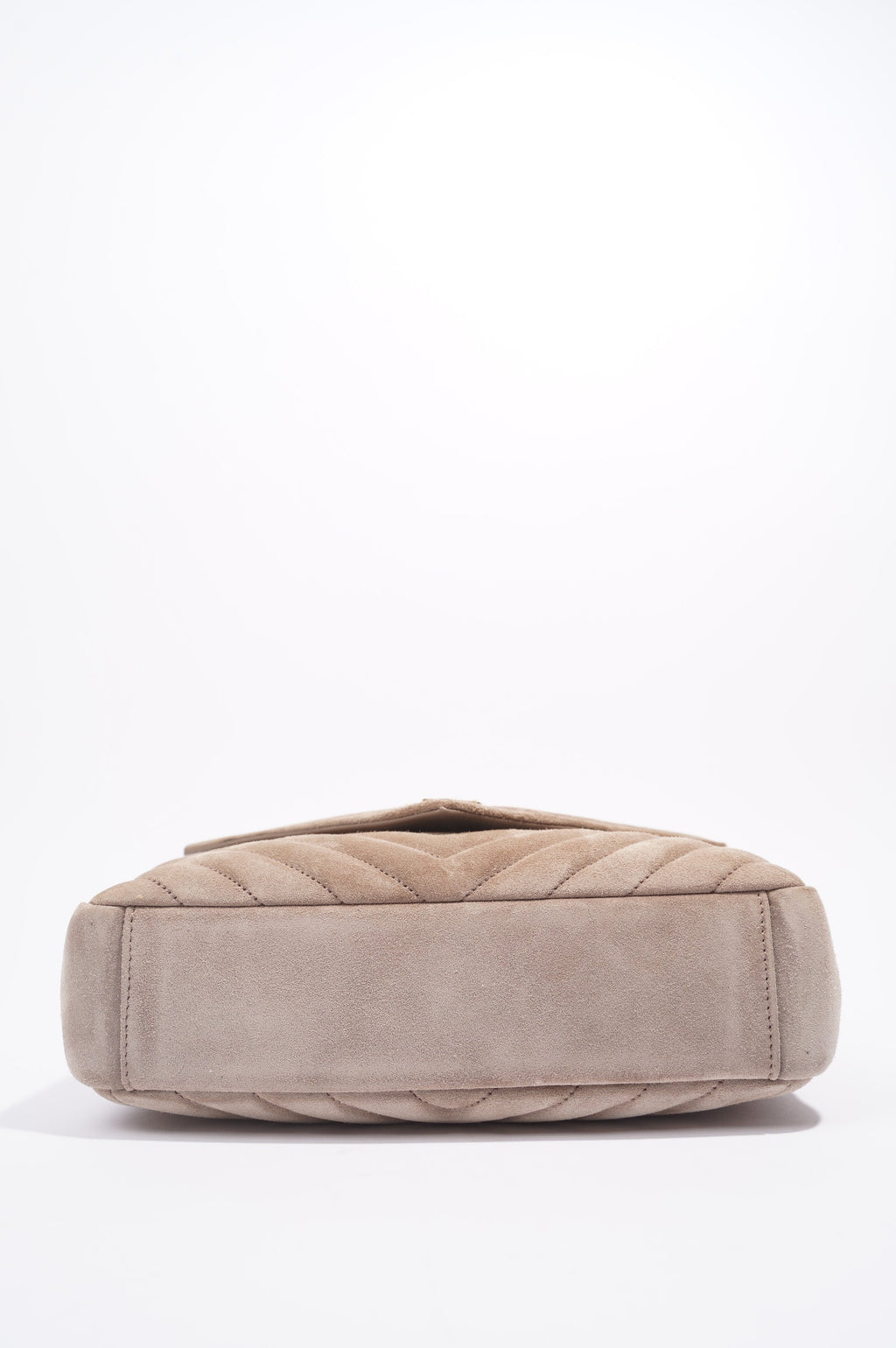 Saint Laurent College Bag Taupe Suede Medium