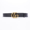 Gucci GG Marmont Belt Black Leather 90cm 36"