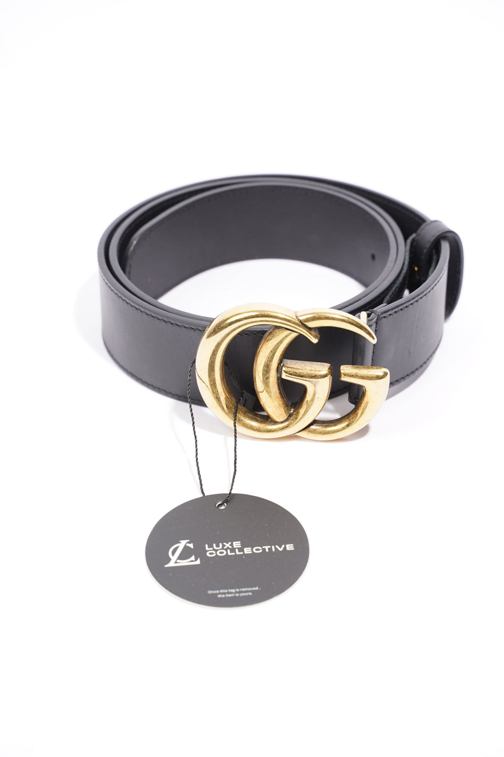 Gucci GG Marmont Belt Black Leather 90cm 36"
