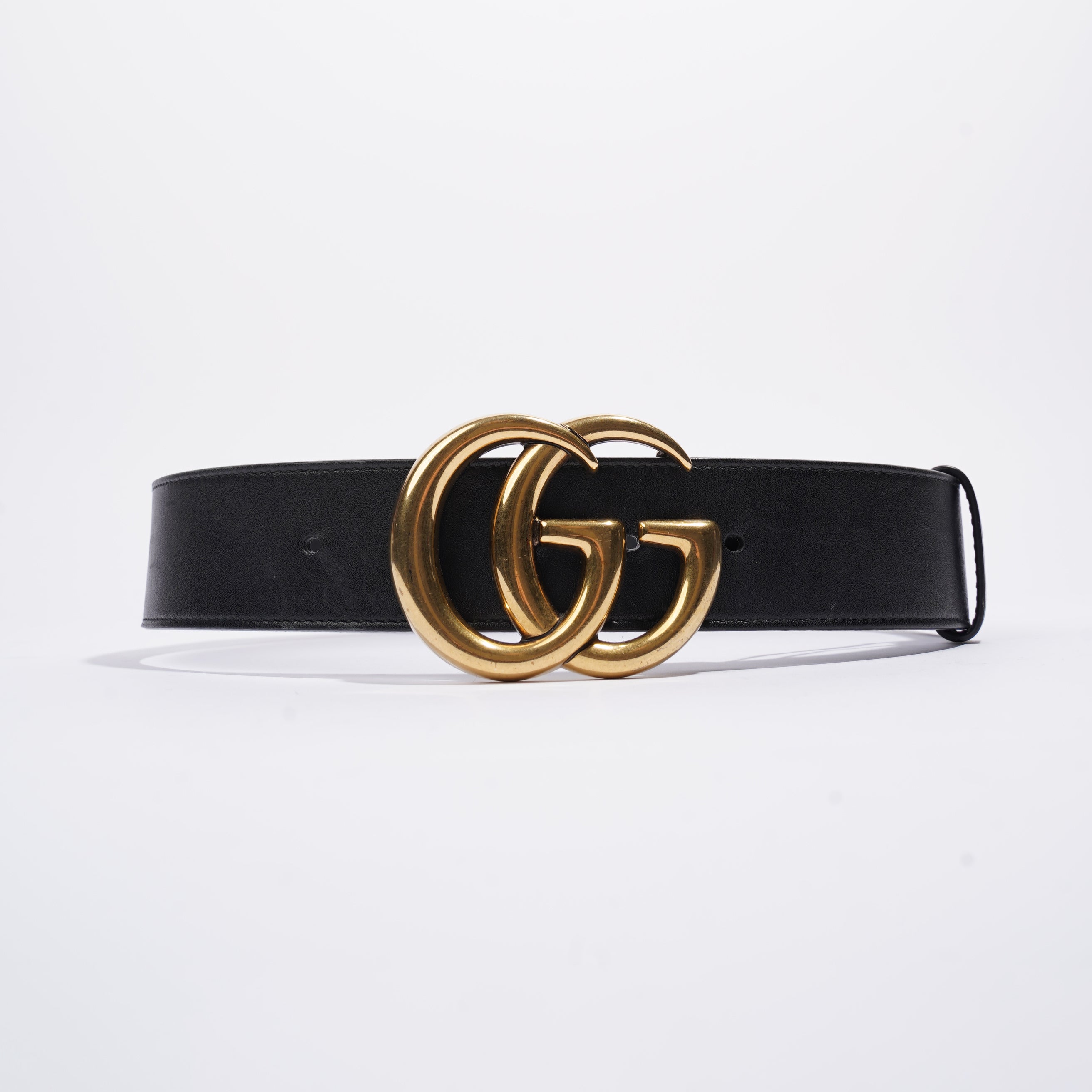 Gucci GG Marmont Belt Black Leather 65cm 26"
