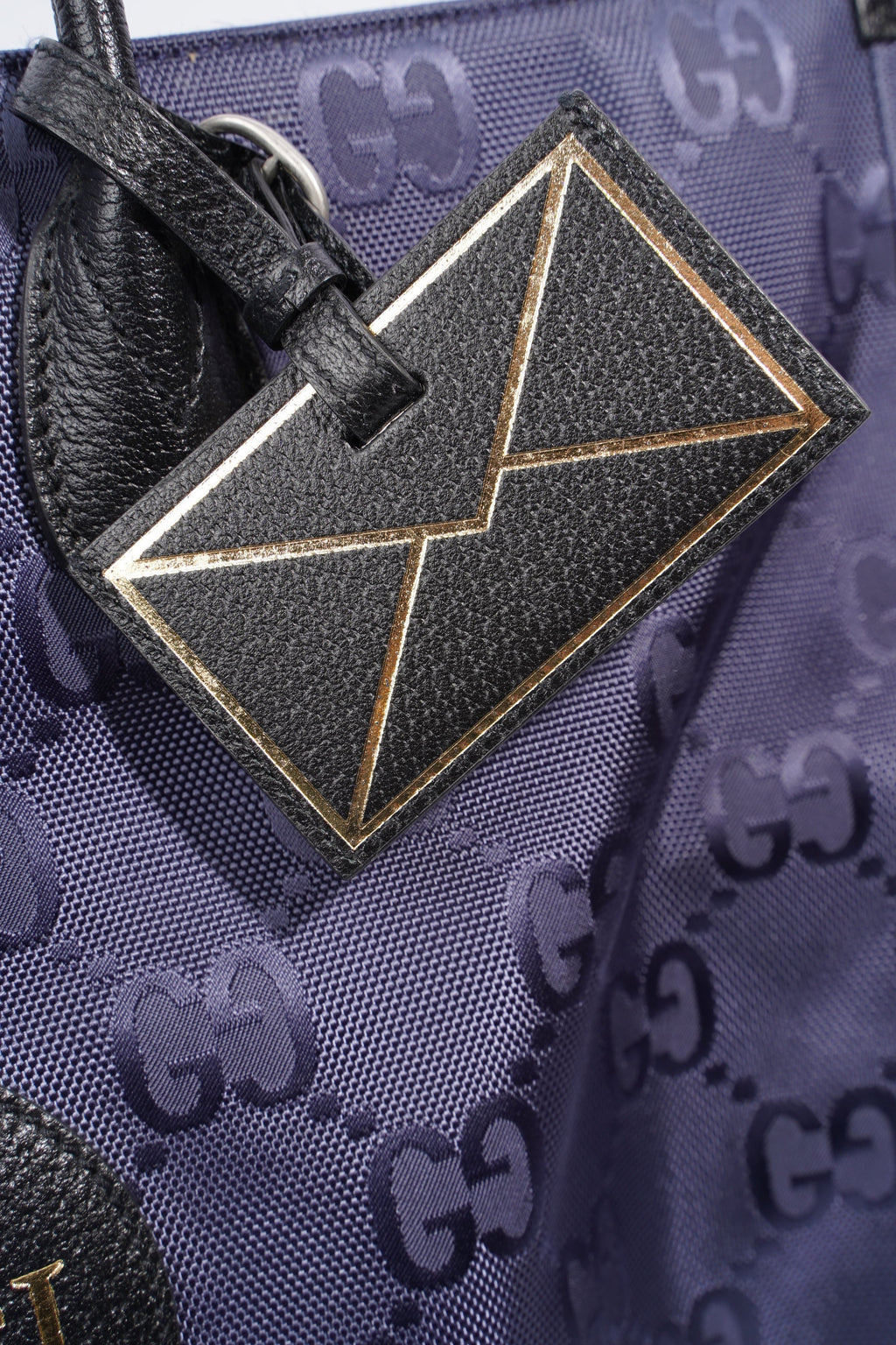 Gucci GG Off The Grid Tote Navy Nylon Large