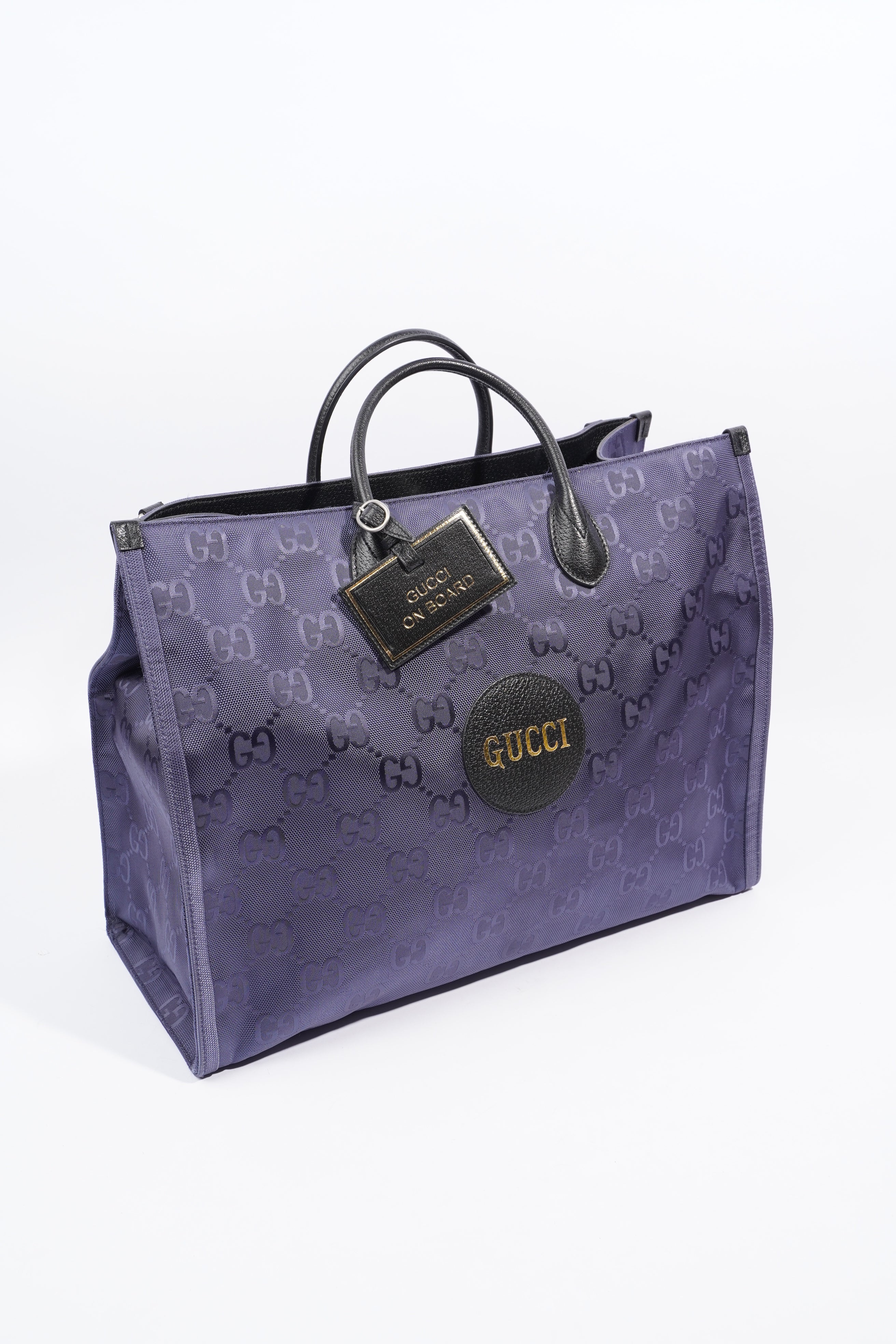 Gucci GG Off The Grid Tote Navy Nylon Large