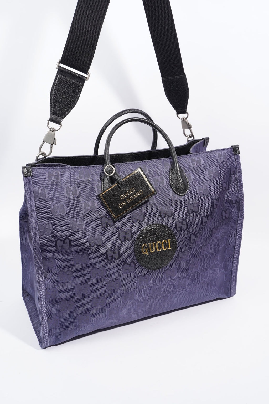 Gucci GG Off The Grid Tote Navy Nylon Large