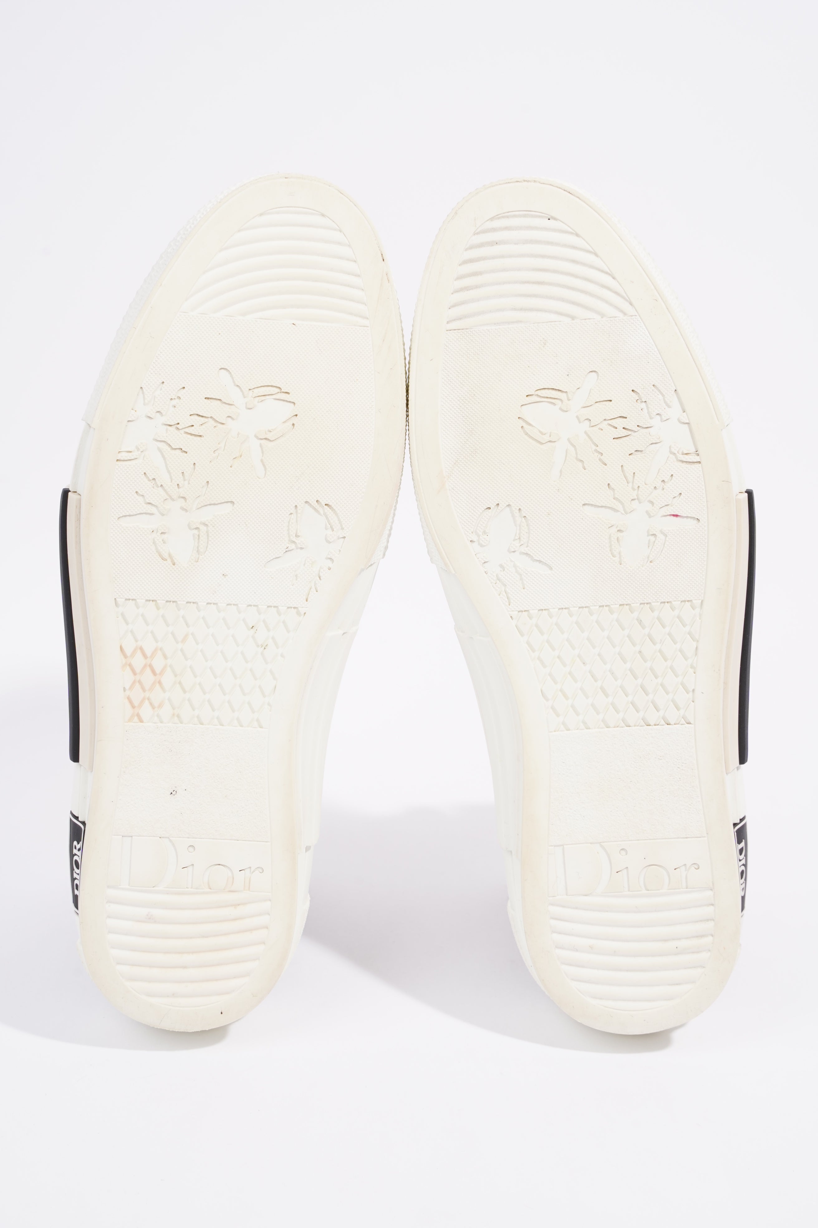 Christian Dior B23 Hightops White / Black Oblique Canvas EU 43.5 UK 9.5