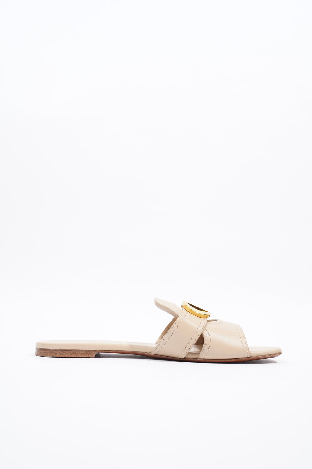 Christian Dior 30 Montaigne Slide Nude Calfskin Leather EU 39 UK 6