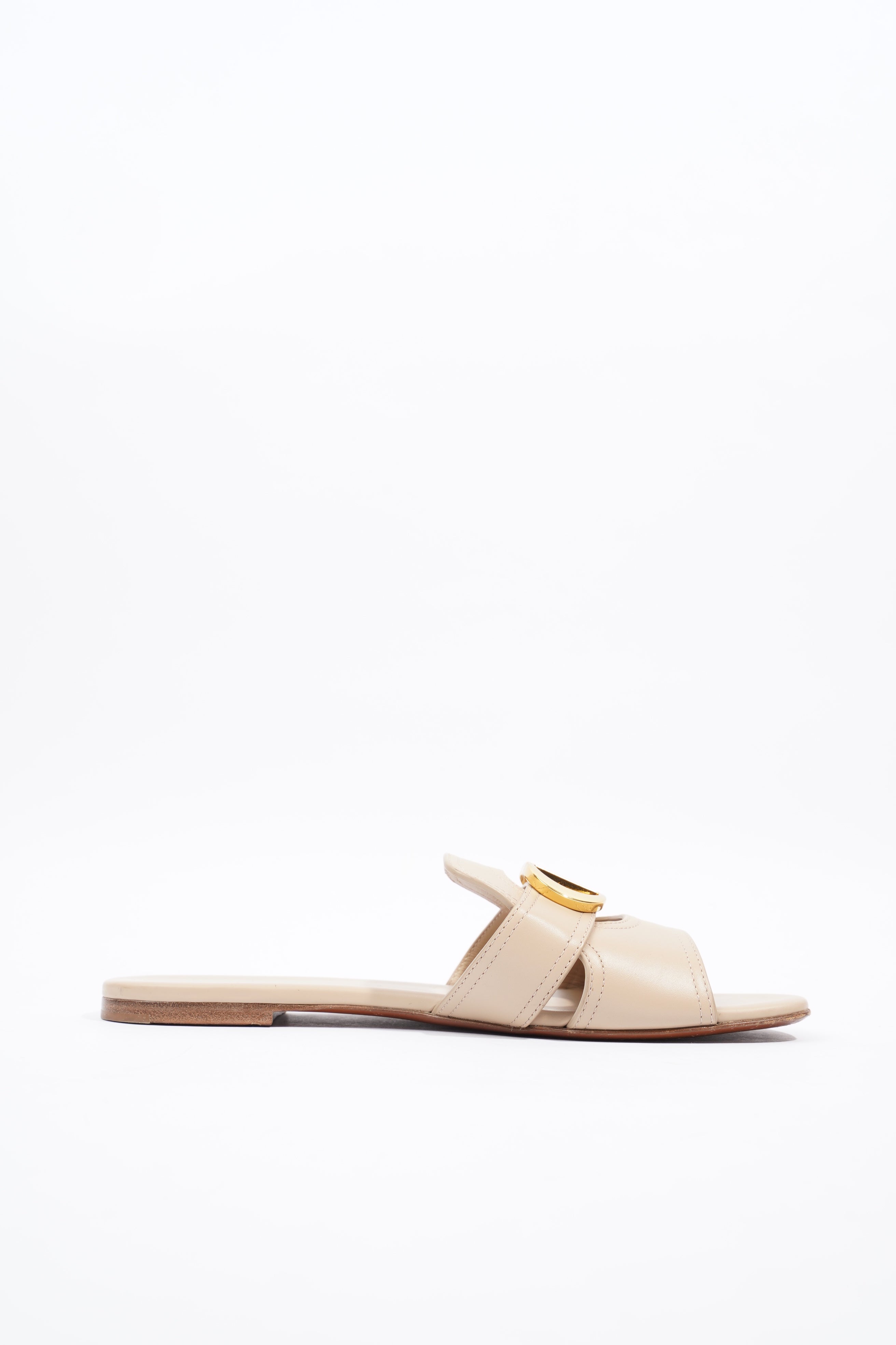 Christian Dior 30 Montaigne Slide Nude Calfskin Leather EU 39 UK 6