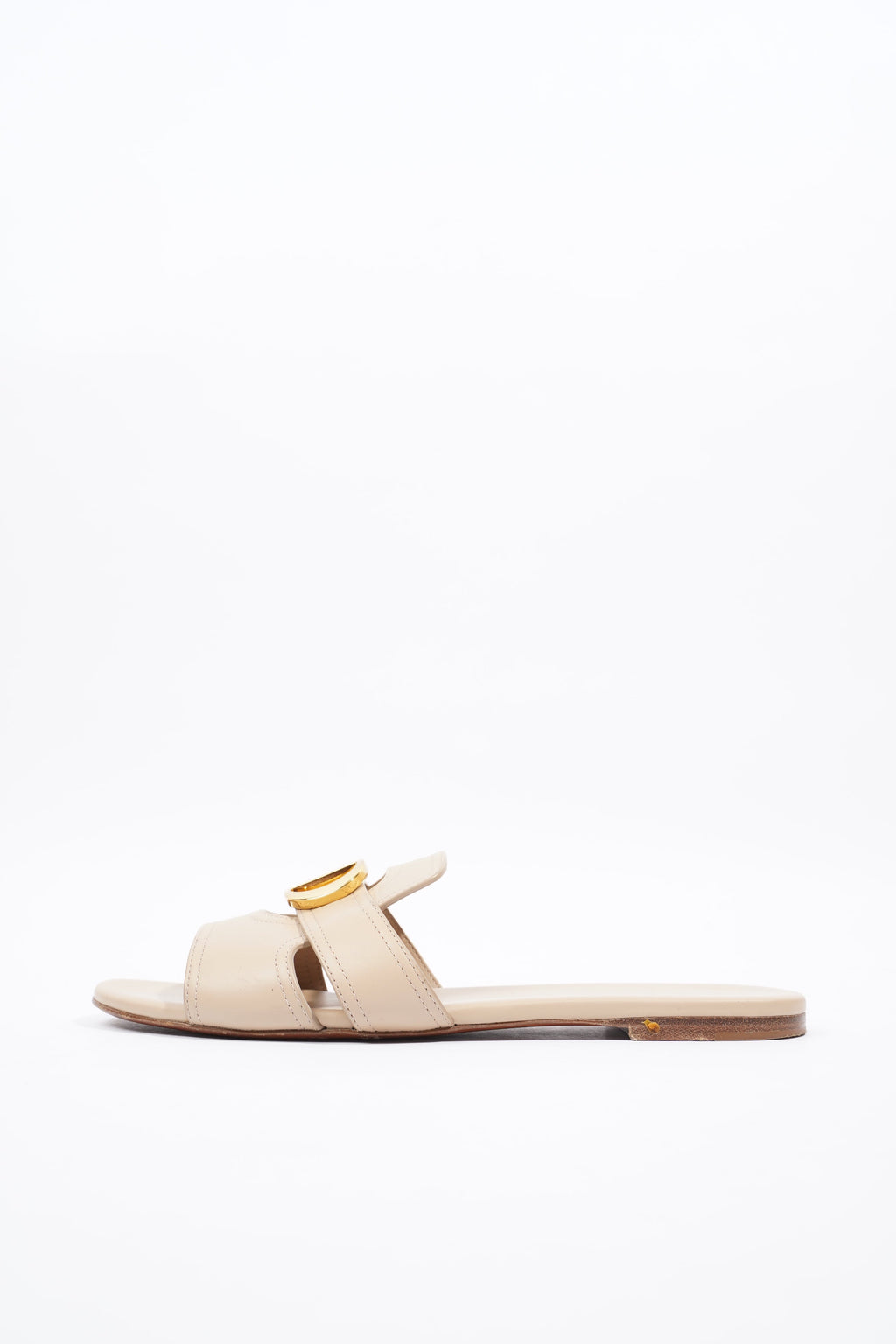 Christian Dior 30 Montaigne Slide Nude Calfskin Leather EU 39 UK 6
