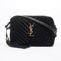 Saint Laurent Lou Camera Black Velvet