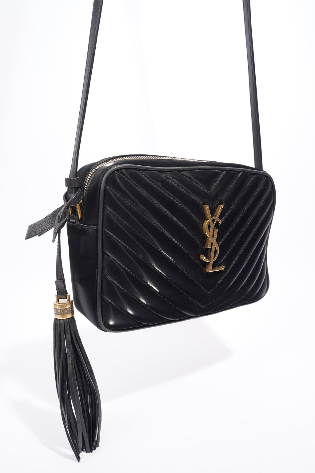 Saint Laurent Lou Camera Black Velvet