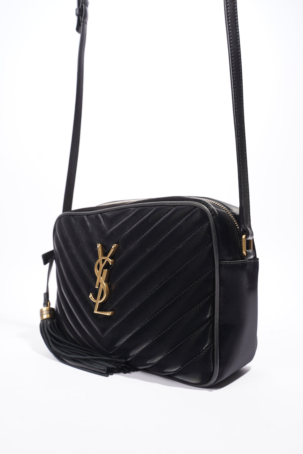 Saint Laurent Lou Camera Black Velvet
