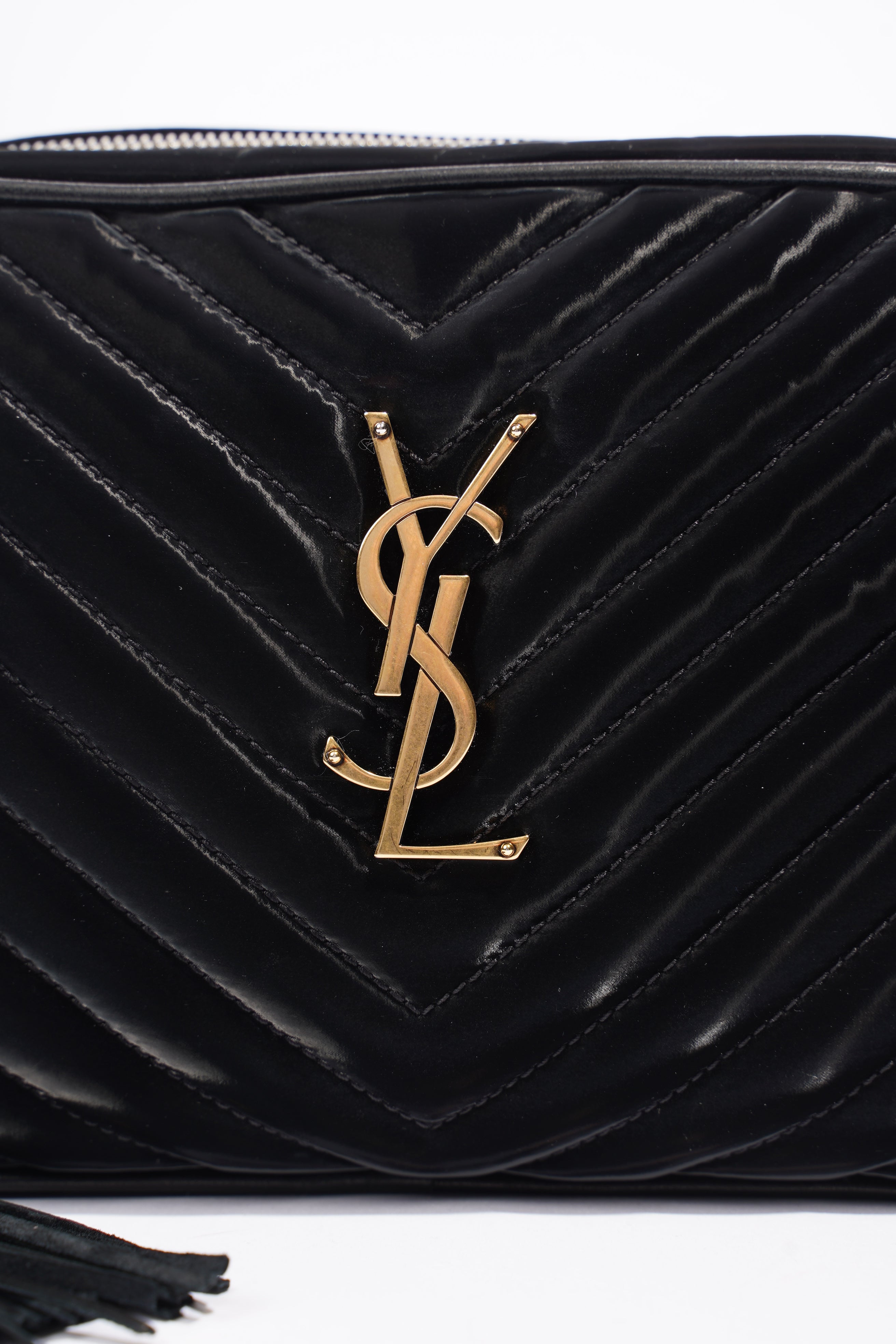 Saint Laurent Lou Camera Black Velvet