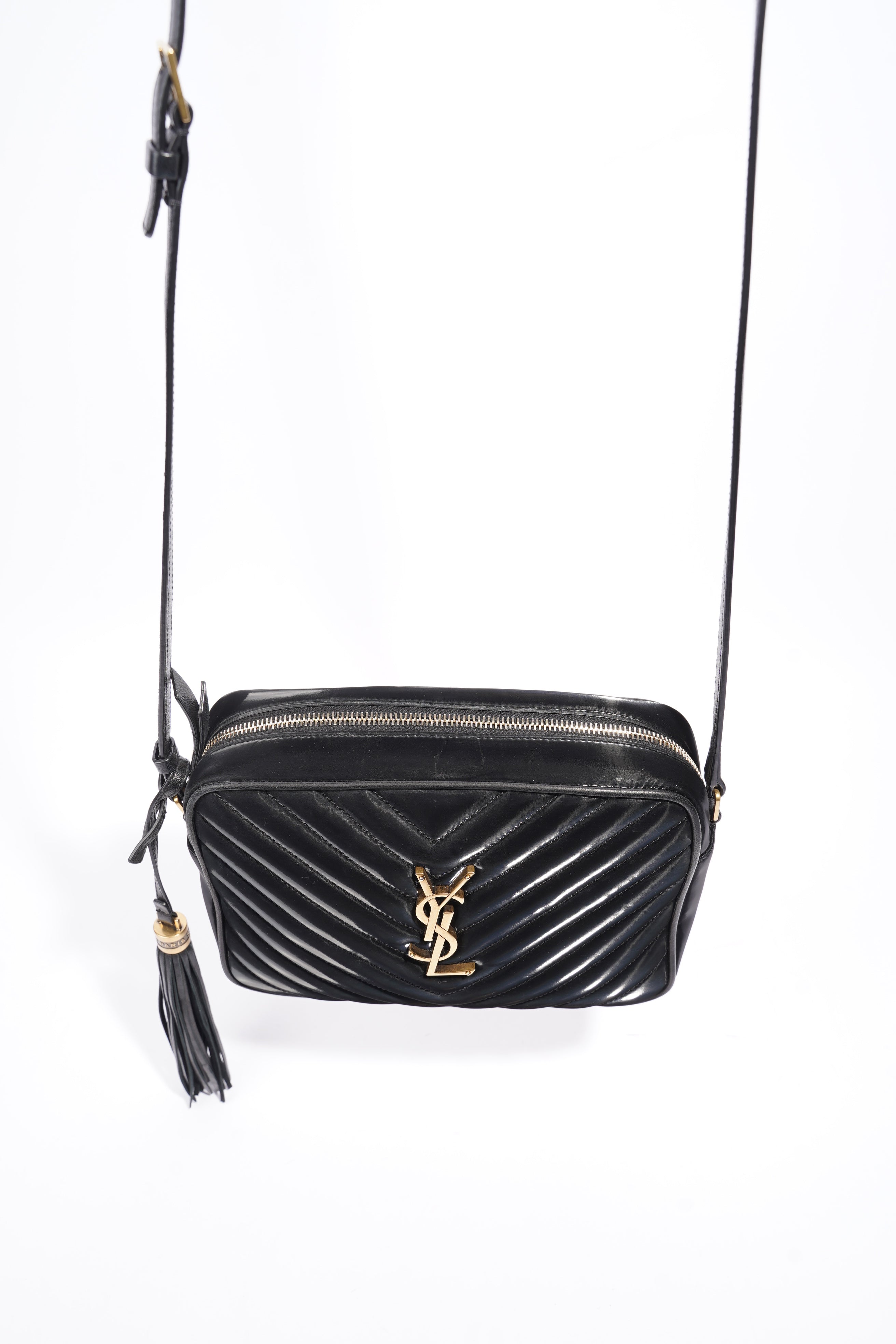 Saint Laurent Lou Camera Black Velvet