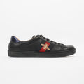Gucci Ace Embroidered Black / Red / Navy Leather EU 42 UK 8