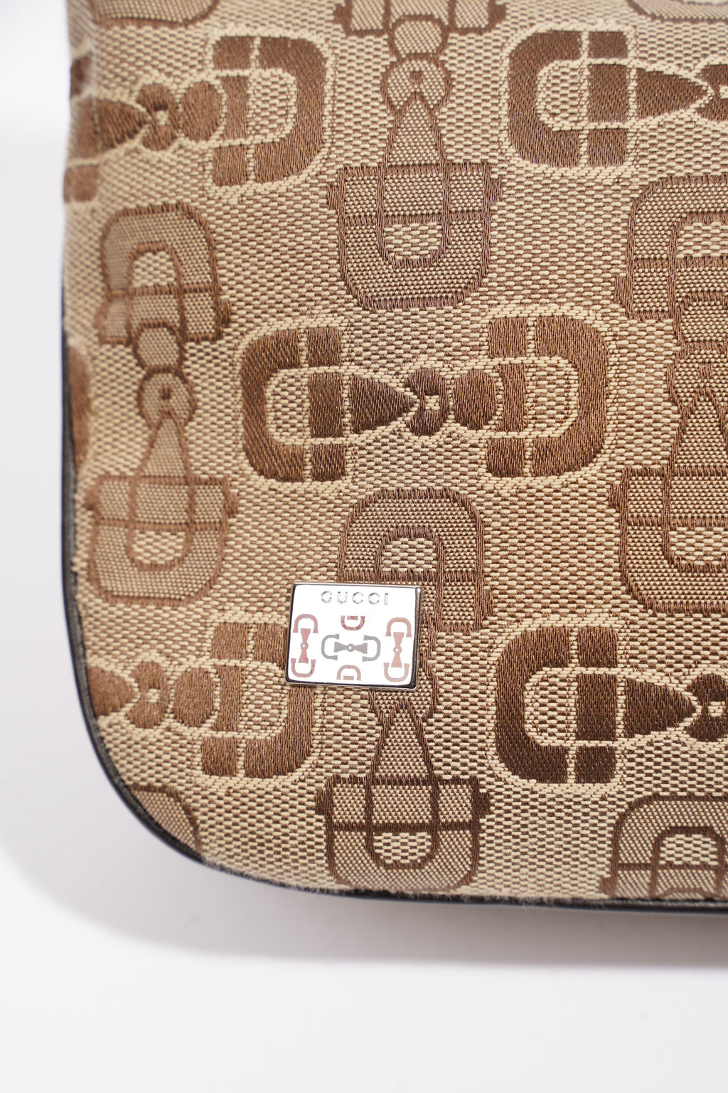 Gucci Horsebit Canvas Brown Canvas Small