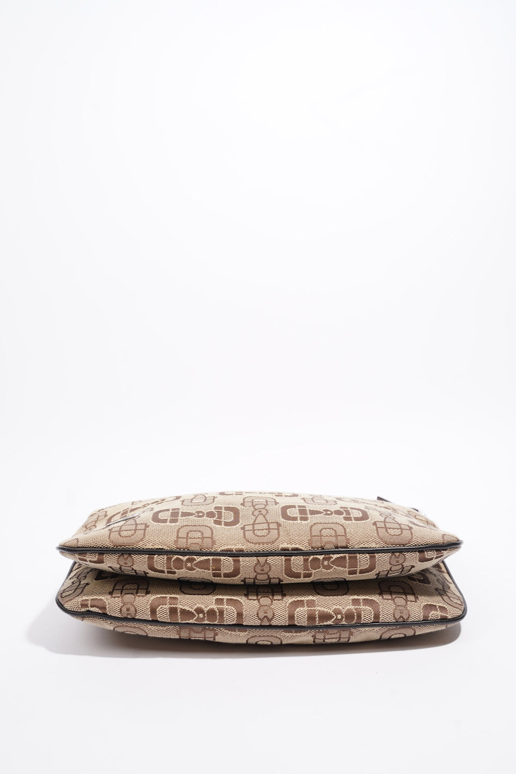 Gucci Horsebit Canvas Brown Canvas Small
