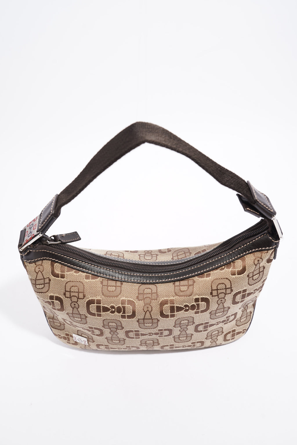 Gucci Horsebit Canvas Brown Canvas Small