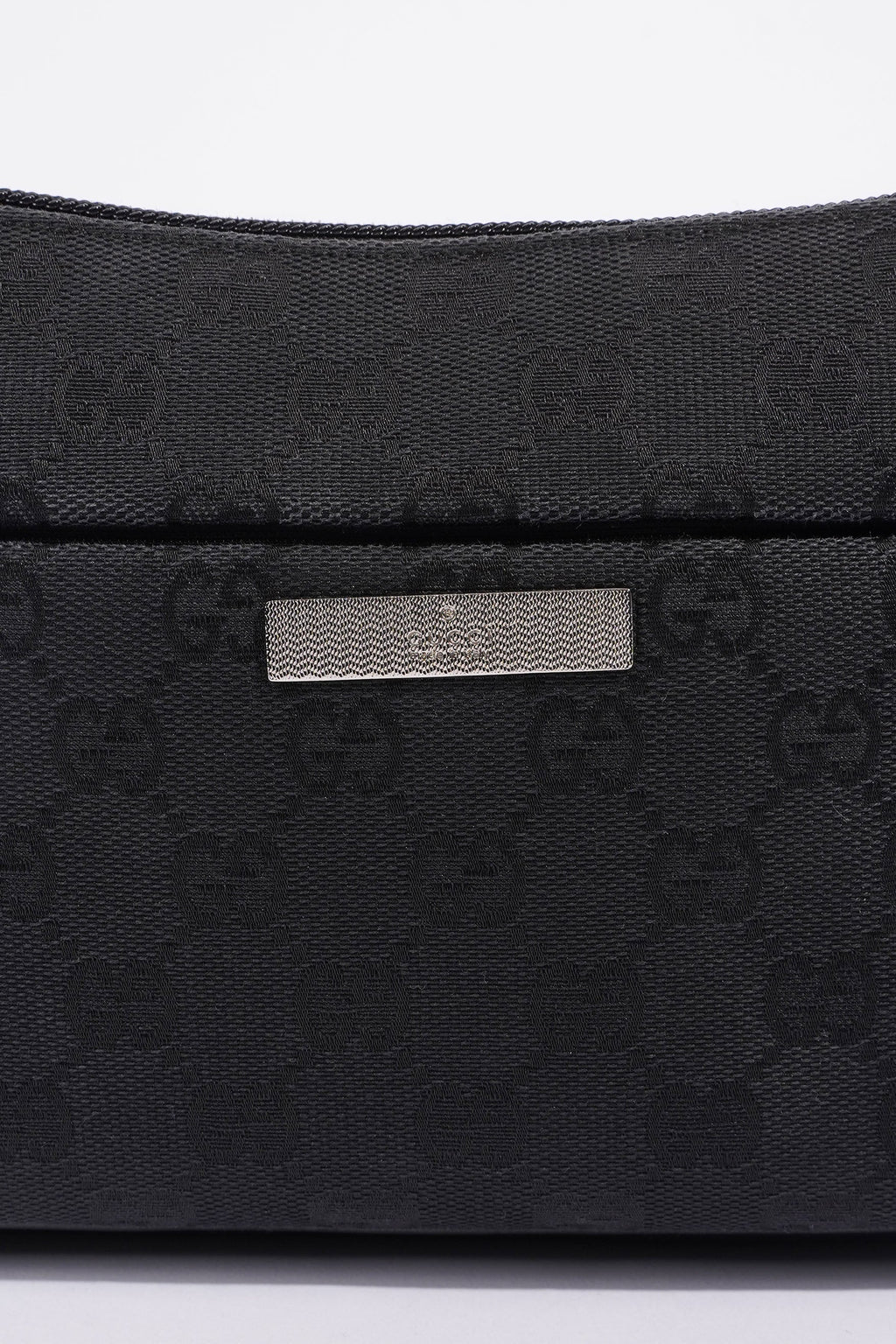 Gucci GG Bamboo Shoulder Bag Black Canvas