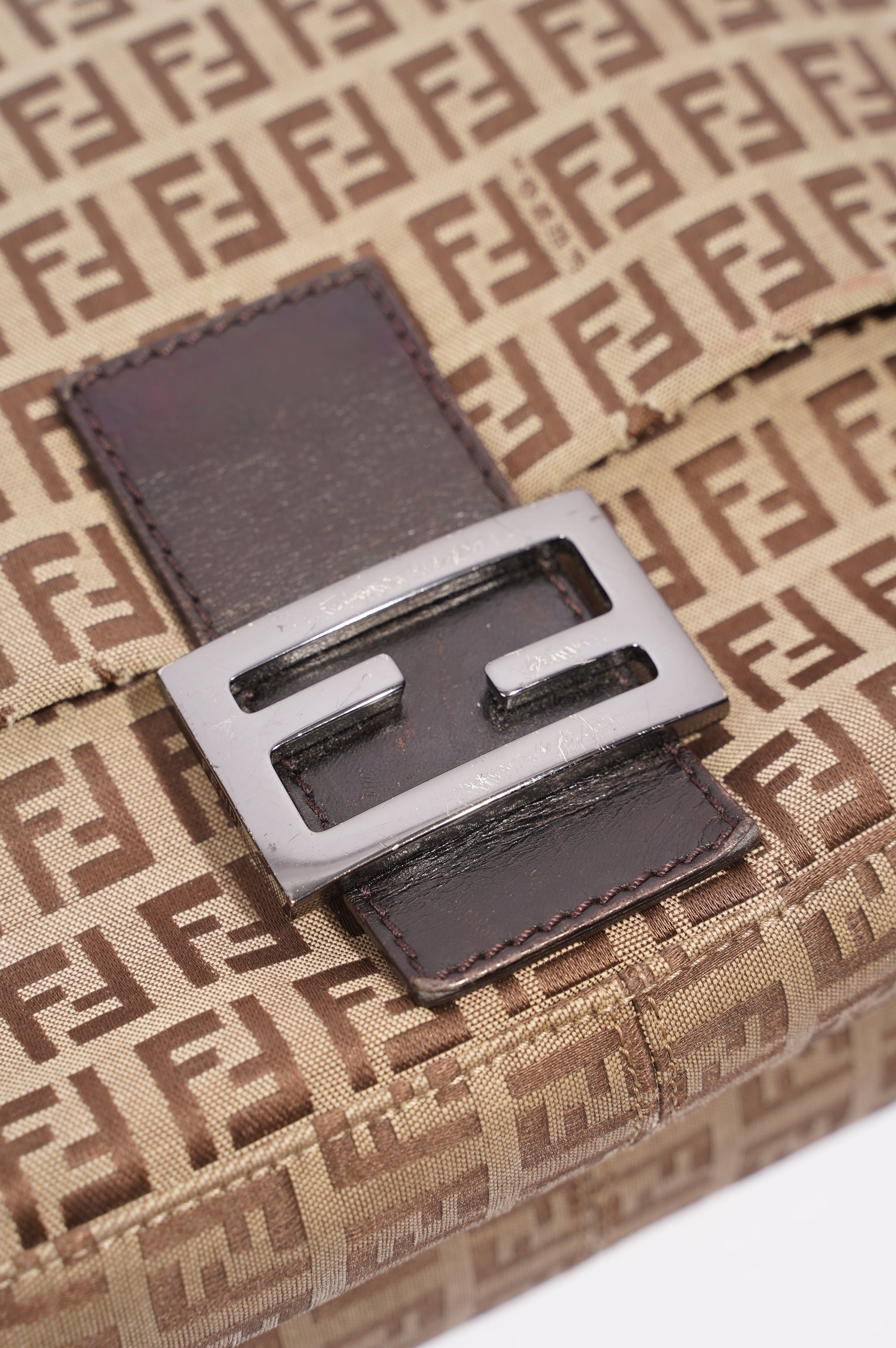 Fendi Shoulder Bag Zucca Canvas