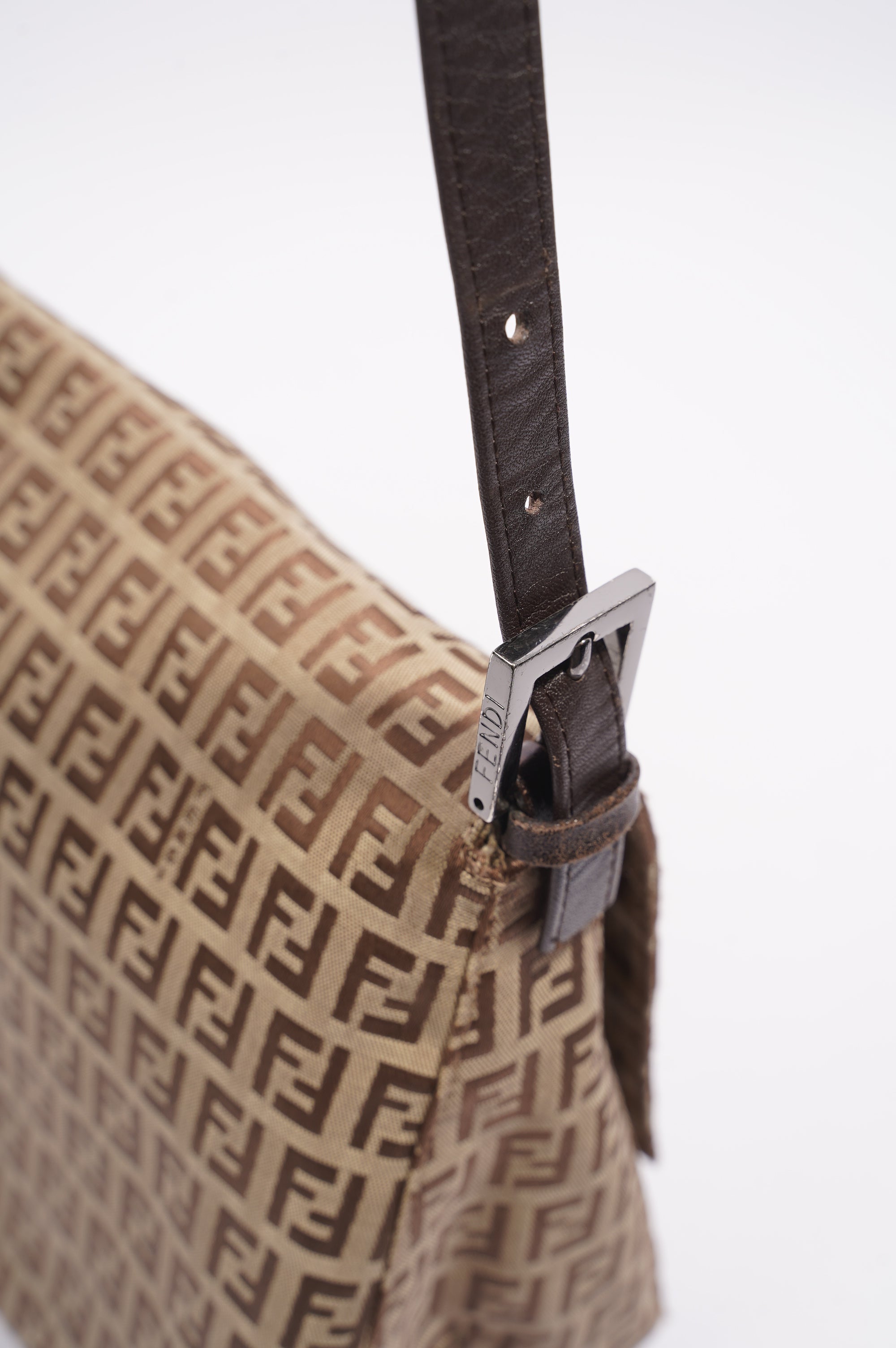 Fendi Shoulder Bag Zucca Canvas