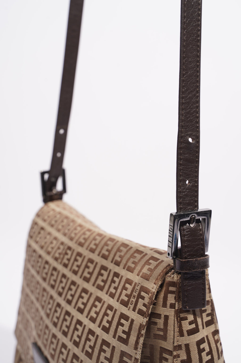 Fendi Shoulder Bag Zucca Canvas