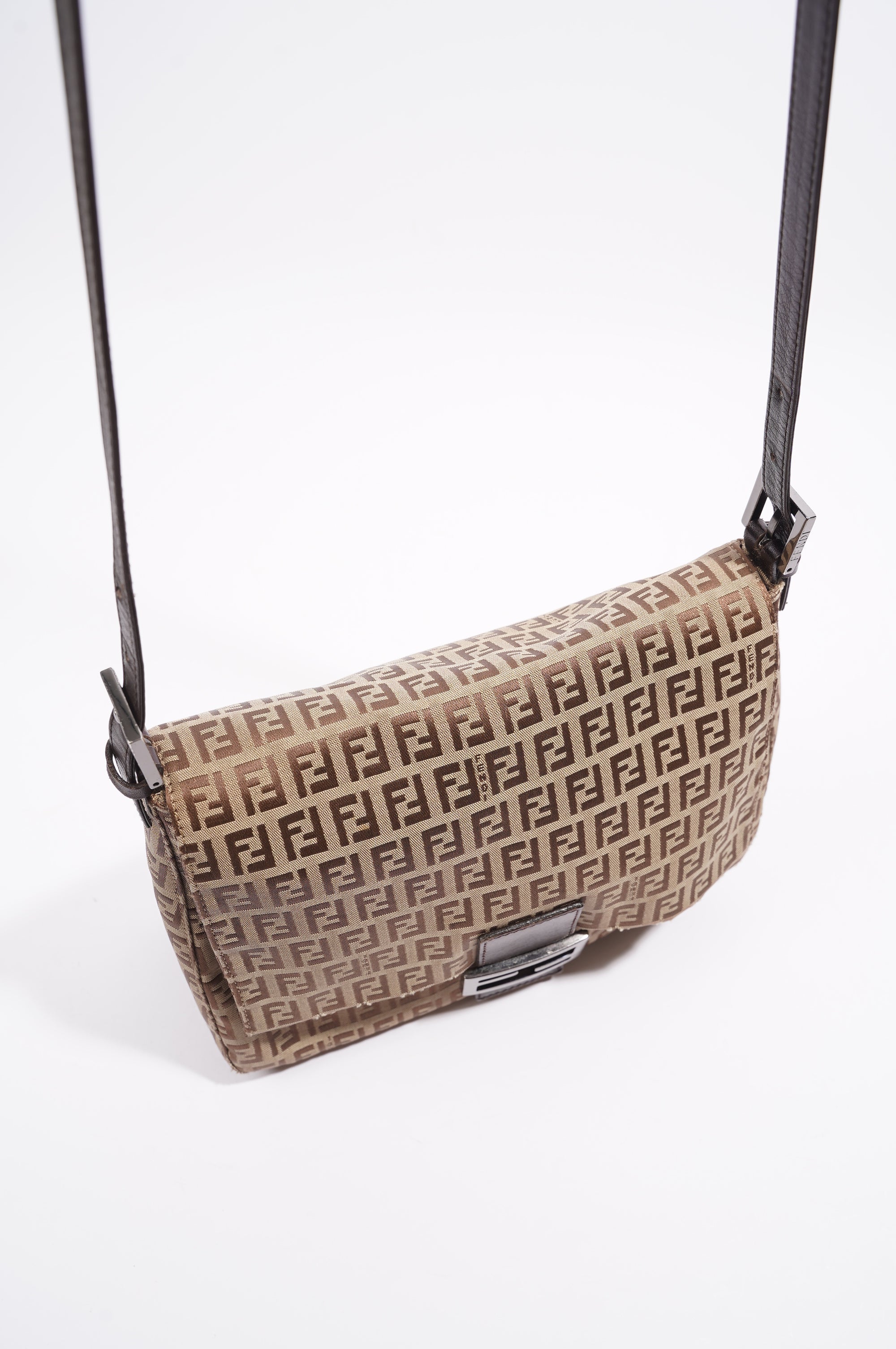 Fendi Shoulder Bag Zucca Canvas