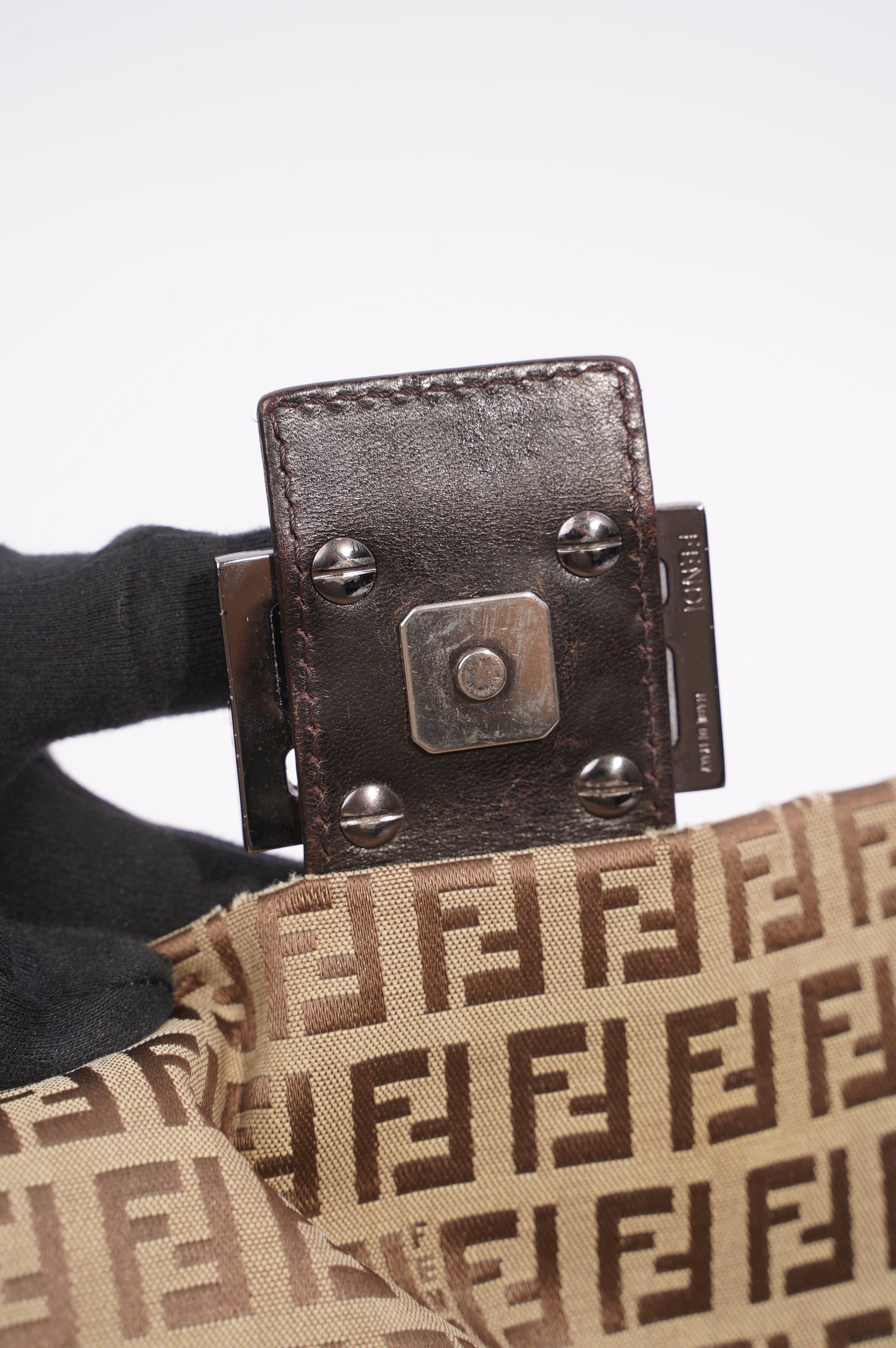 Fendi Shoulder Bag Zucca Canvas