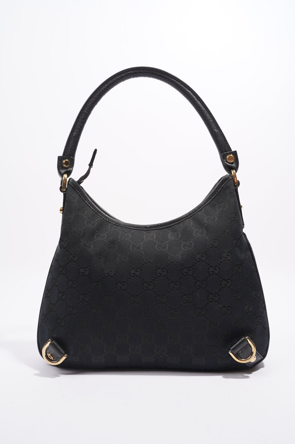 Gucci Abbey GG Shoulder Bag Black Supreme Canvas
