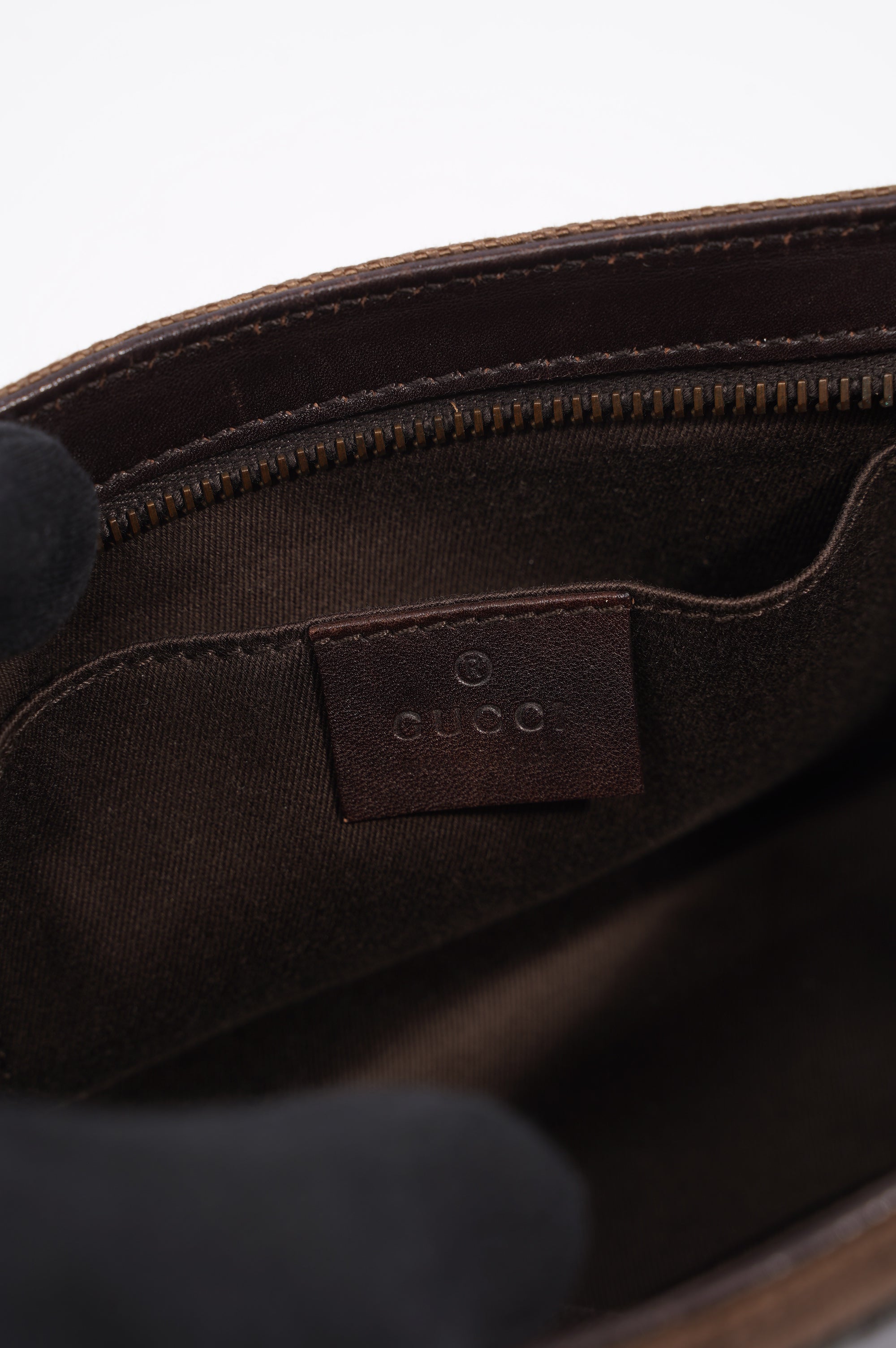 Gucci Shoulder Bag Brown Supreme Canvas Mini