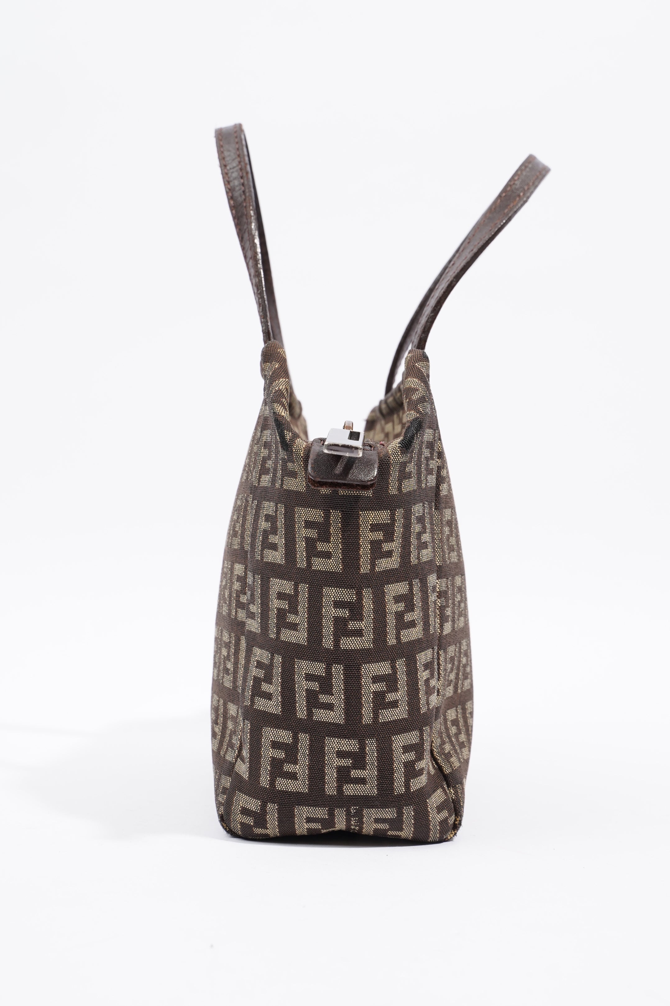 Fendi Zucchino Handbag Zucca Canvas Mini
