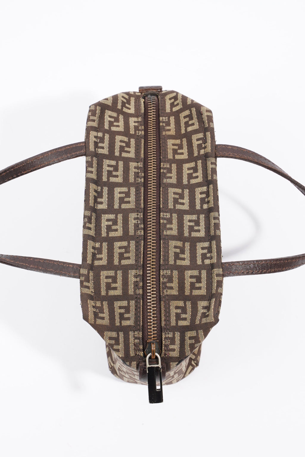 Fendi Zucchino Handbag Zucca Canvas Mini