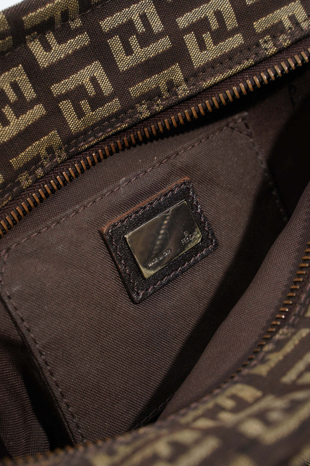 Fendi Zucchino Handbag Zucca Canvas Mini