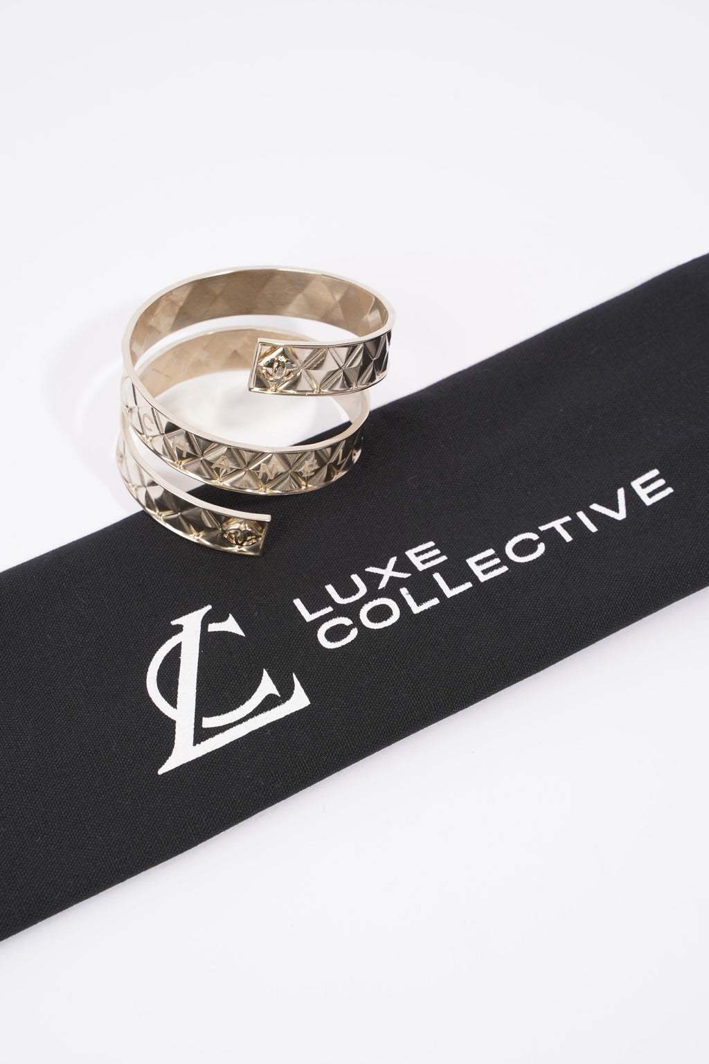 Chanel Coco Bangle Silver Silver Sterling Small