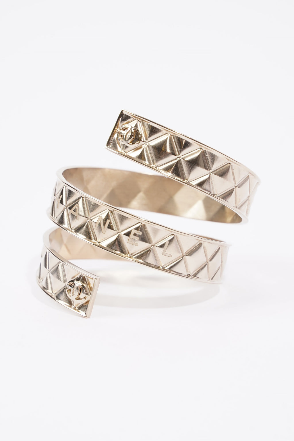 Chanel Coco Bangle Silver Silver Sterling Small