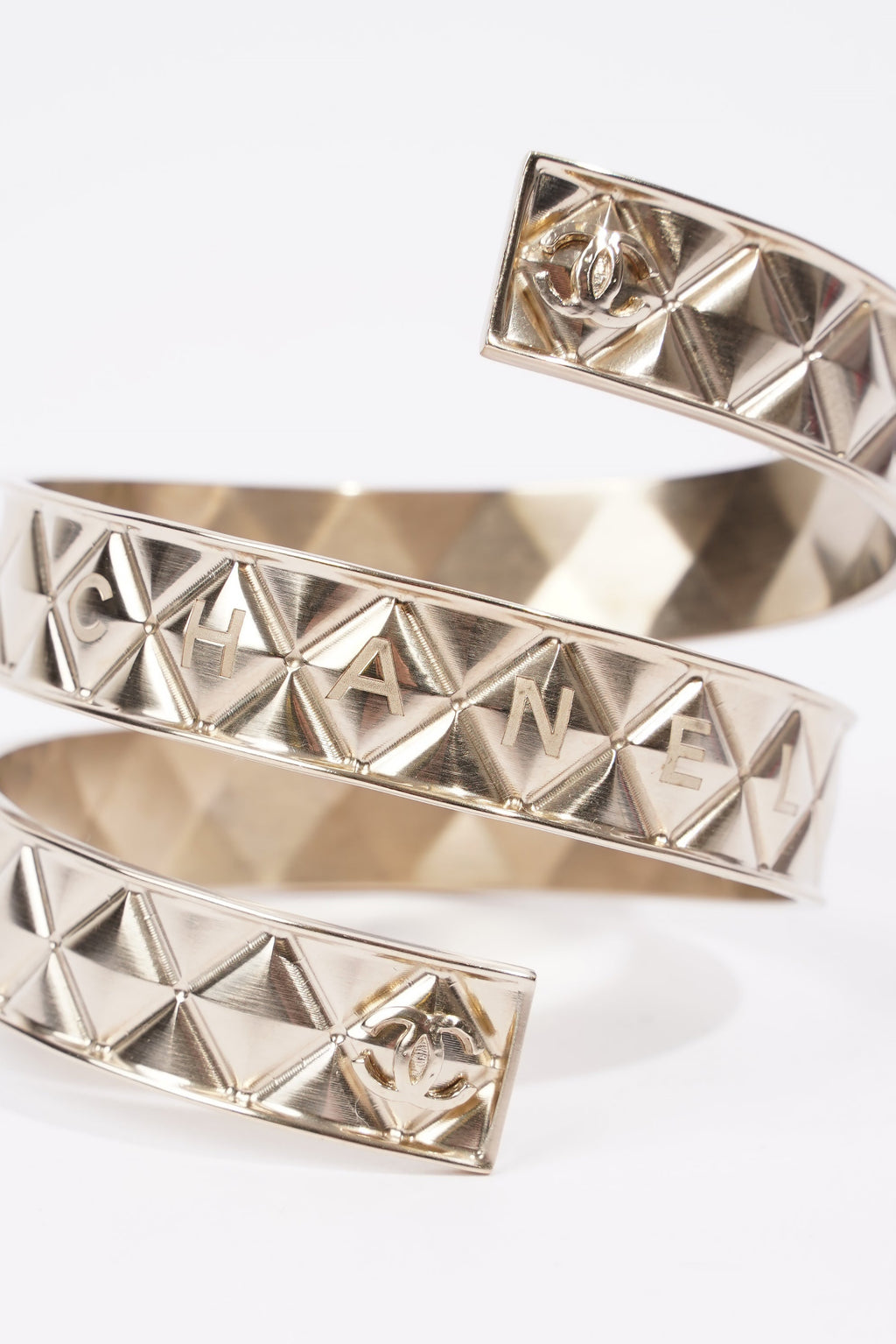 Chanel Coco Bangle Silver Silver Sterling Small