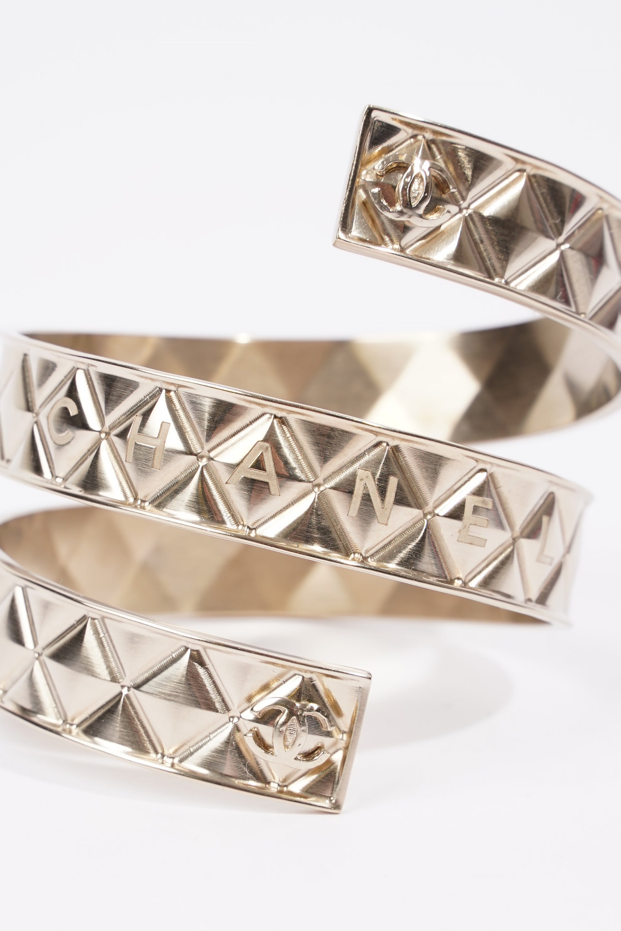 Chanel Coco Bangle Silver Silver Sterling Small