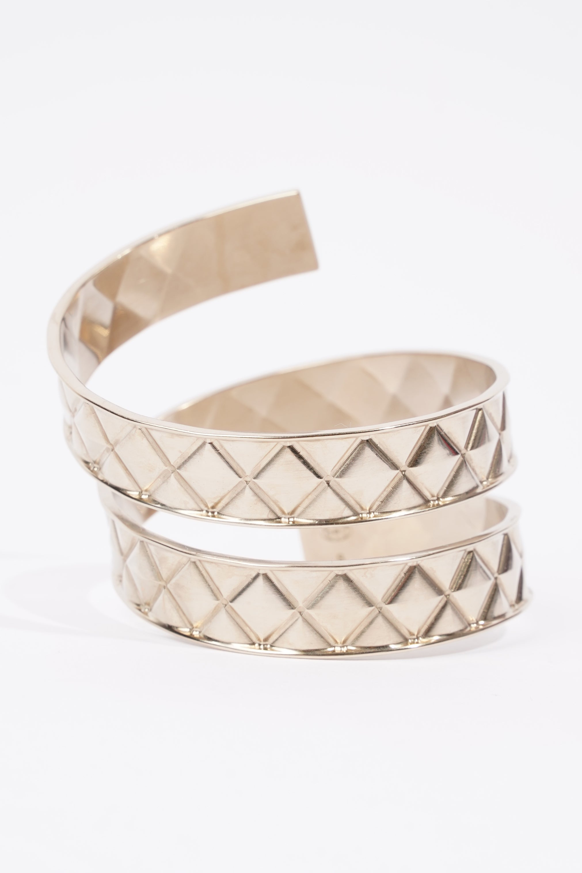 Chanel Coco Bangle Silver Silver Sterling Small